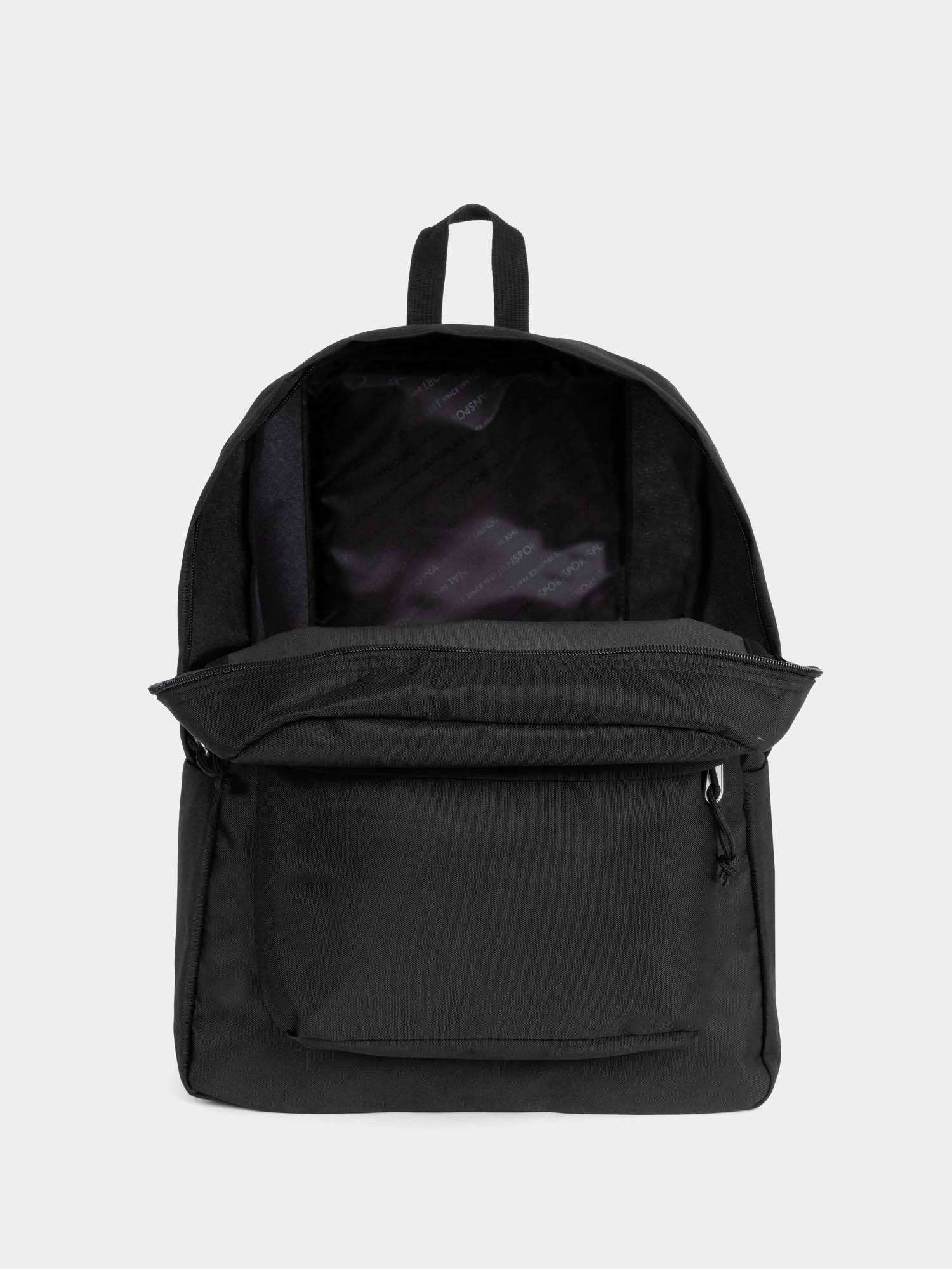 Plain black jansport discount backpack