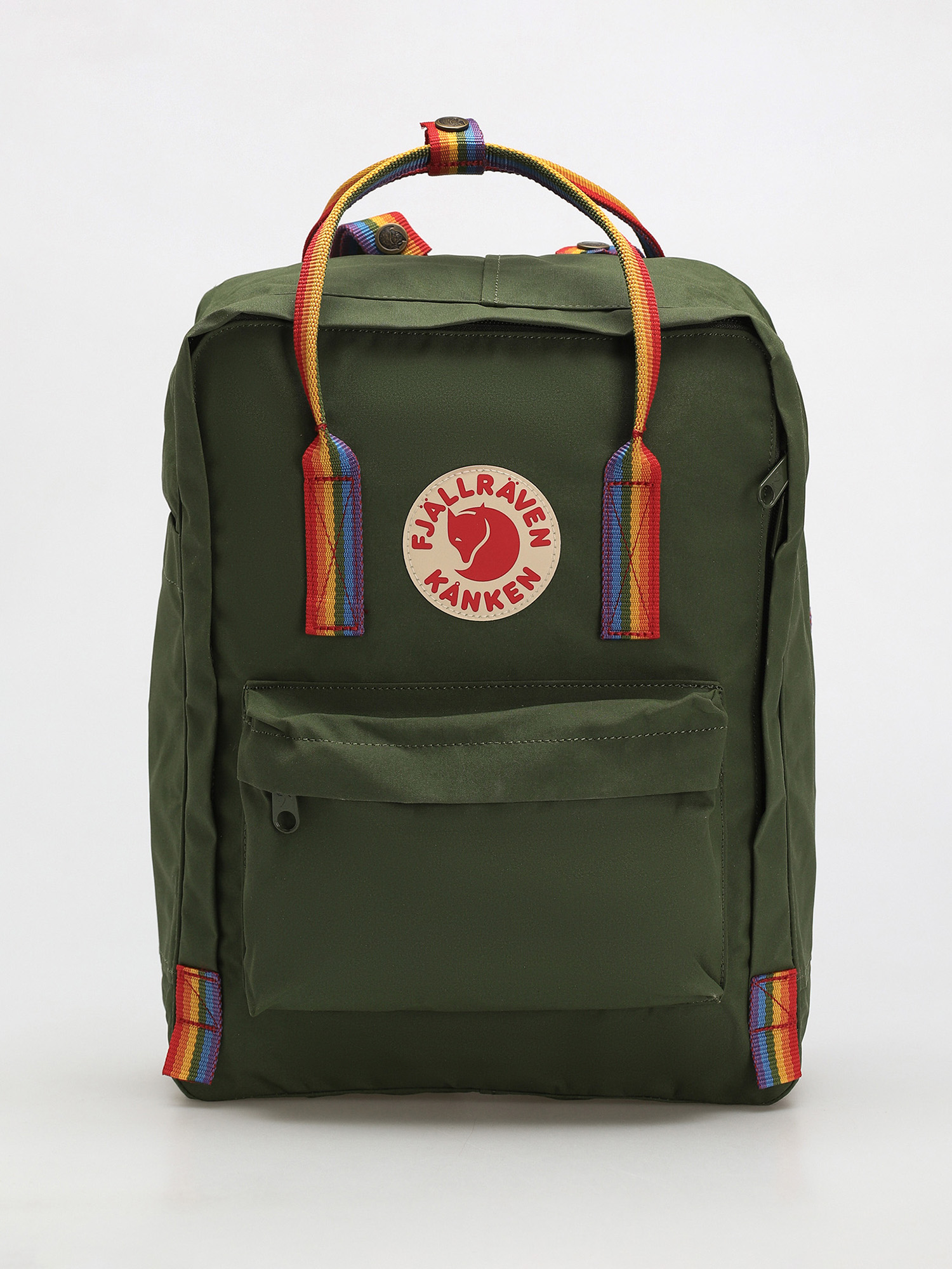 Fjallraven kanken leaf green burnt orange best sale