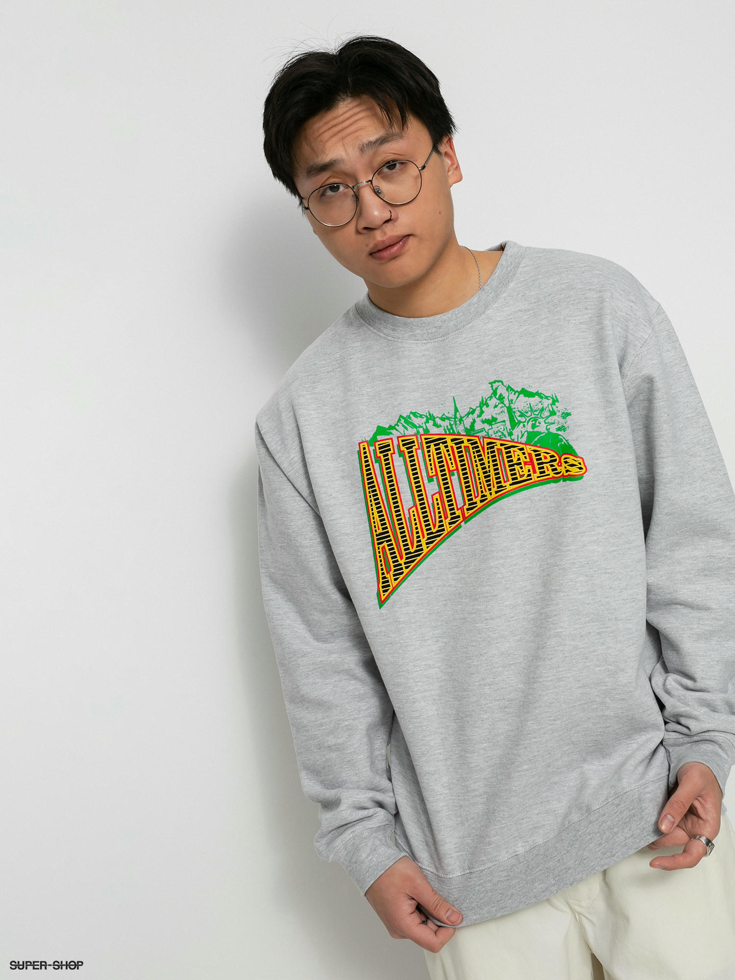 Alltimers Ny Canada Crew Sweatshirt (heather grey)