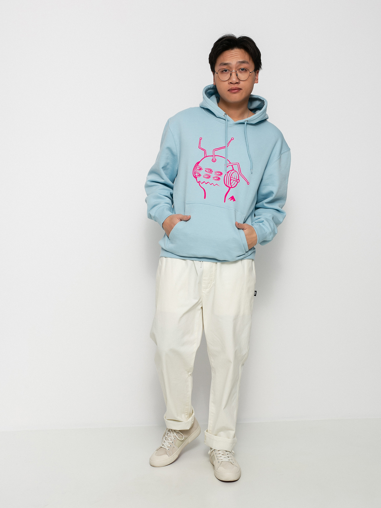 Emerica X Toy Machine Antenna Sweatshirt (light blue)