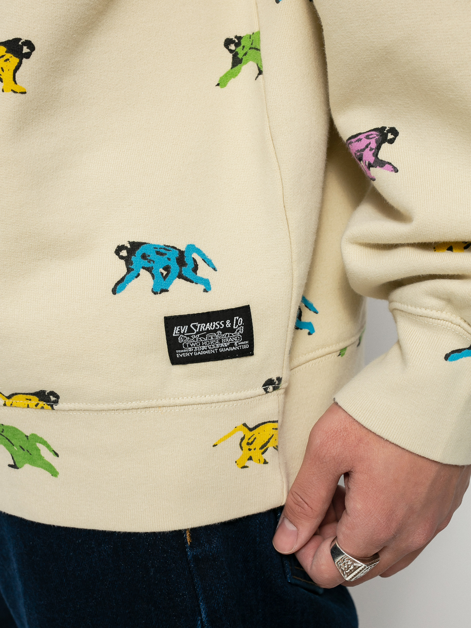 Levi's® Skate New Quarter Zip Sweatshirt - yellow (painted