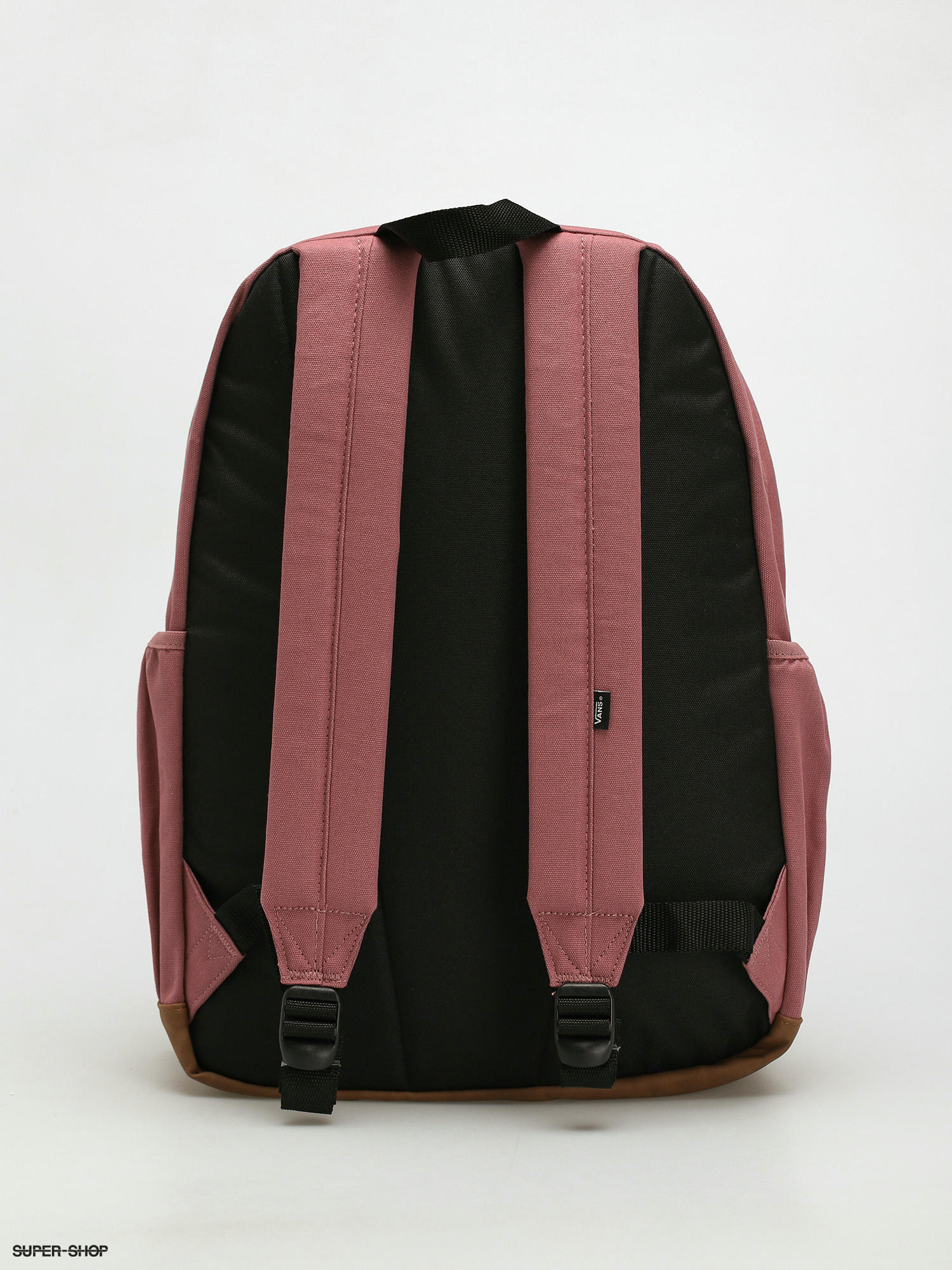 plain black backpack vans