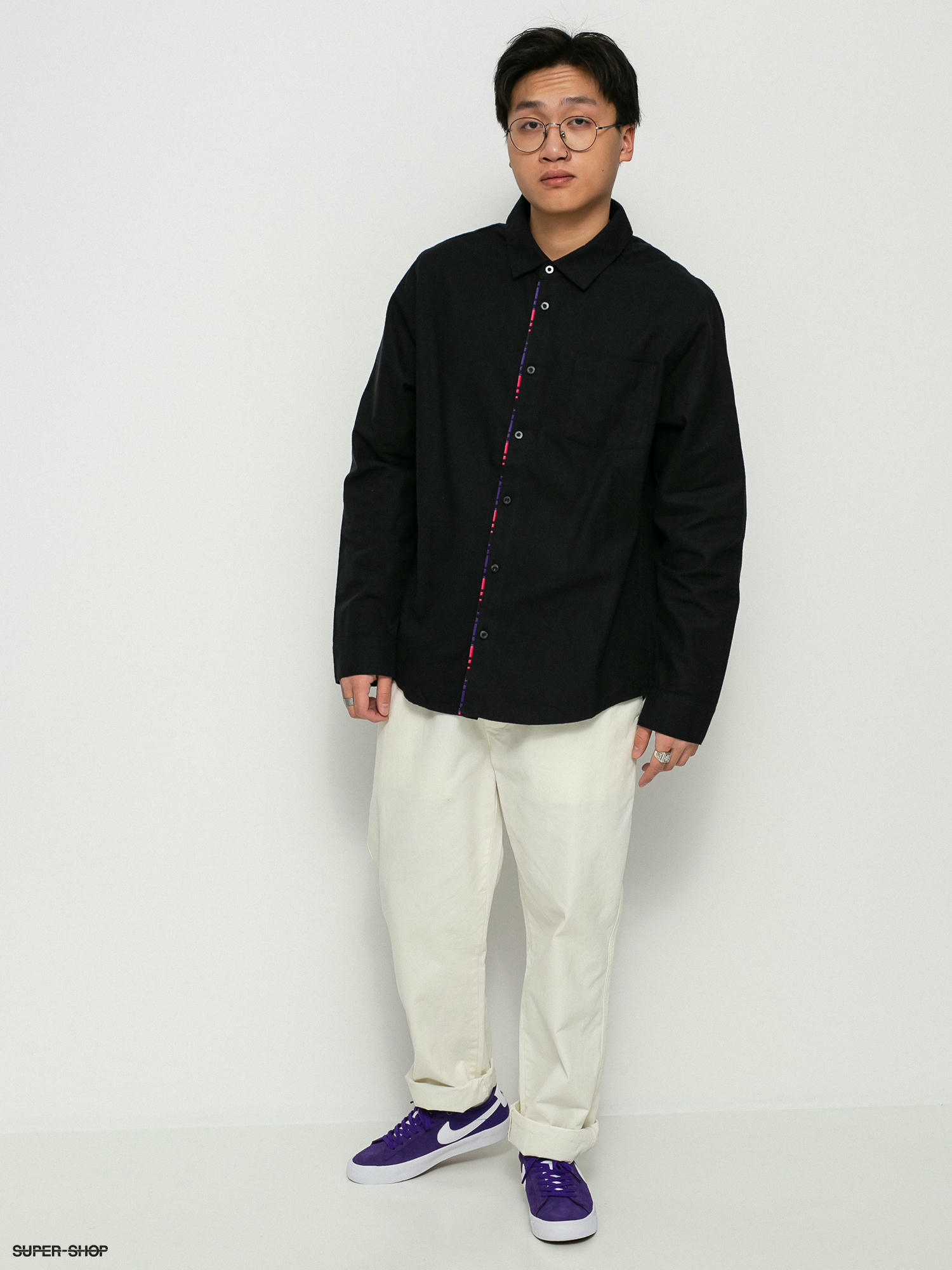 nike button up silk