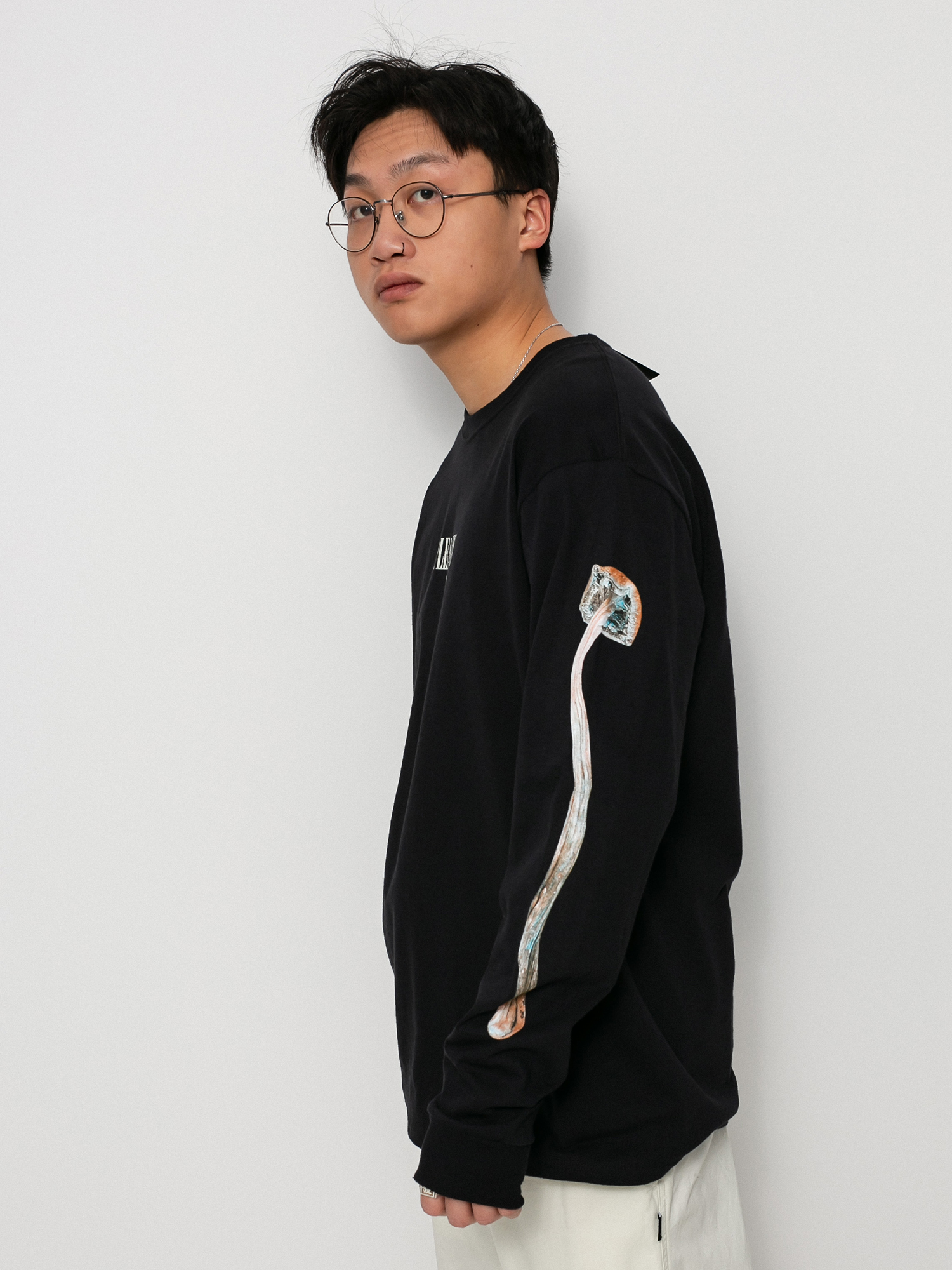 HUF X Pleasures Spore Longsleeve (black)