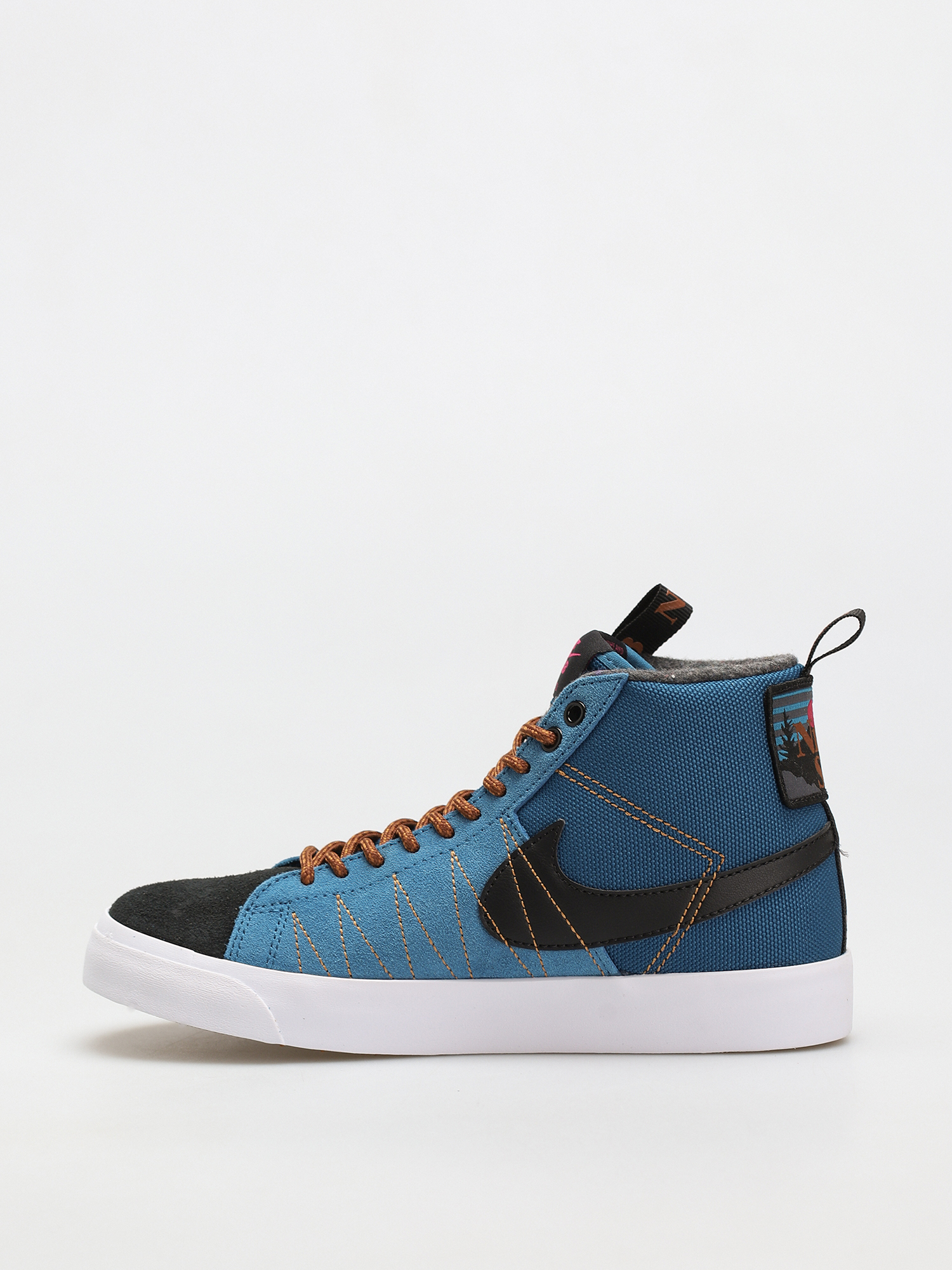 Nike SB Zoom Blazer Mid Premium Shoes (marina/black pecan desert ochre)