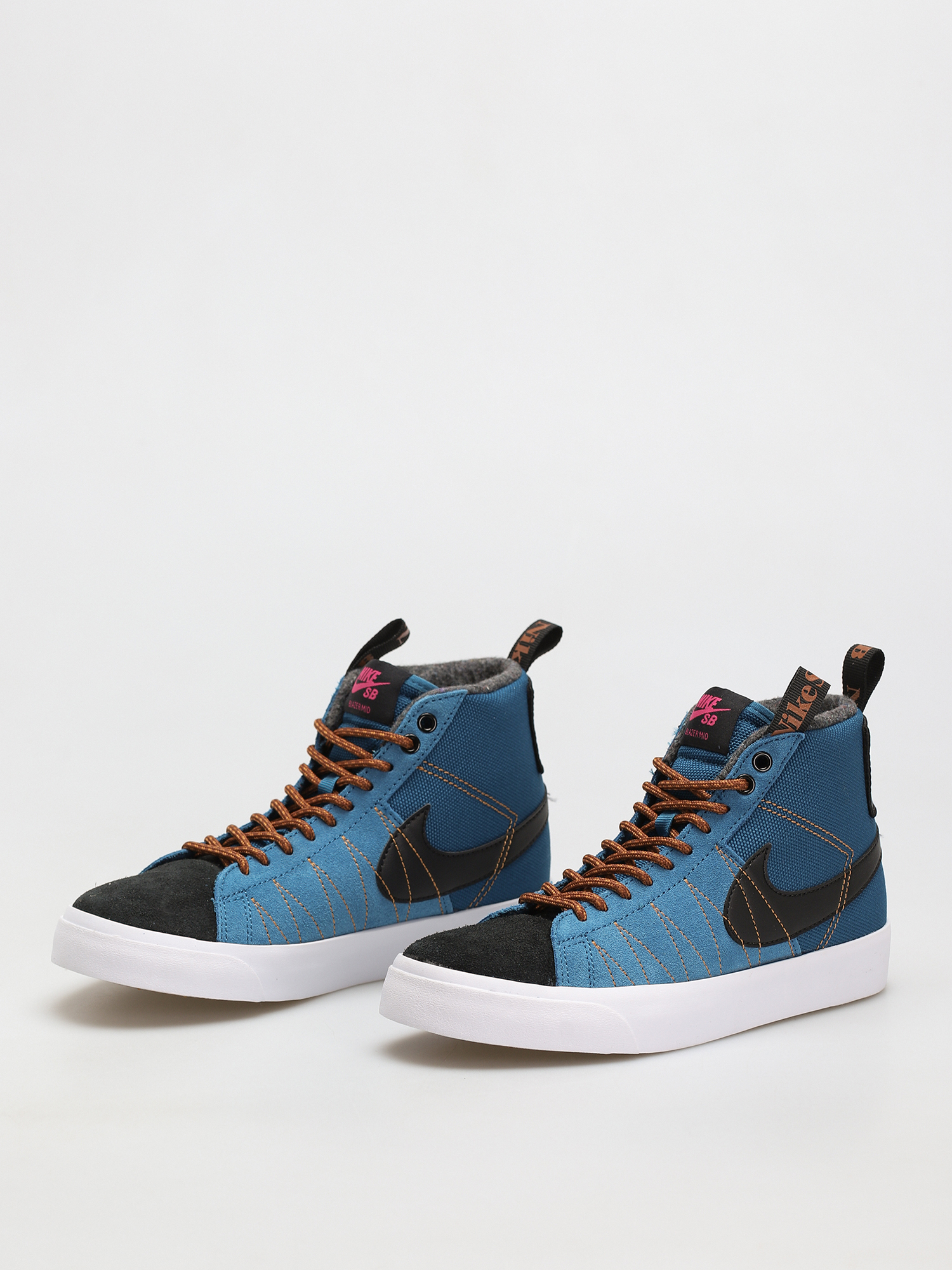 Nike SB Zoom Blazer Mid Premium Shoes (marina/black pecan desert ochre)