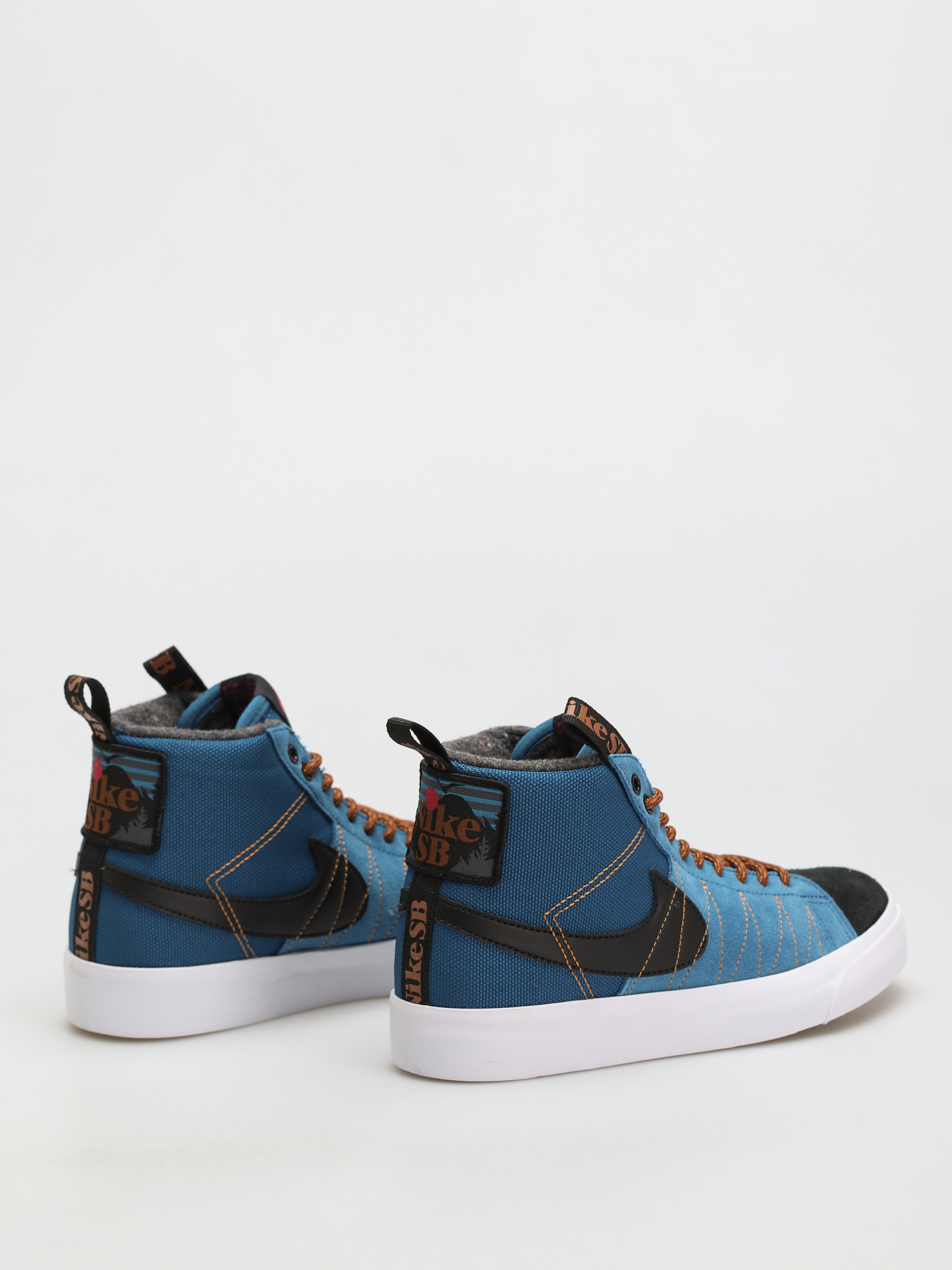 Nike SB Zoom Blazer Mid Premium Shoes (marina/black pecan desert ochre)