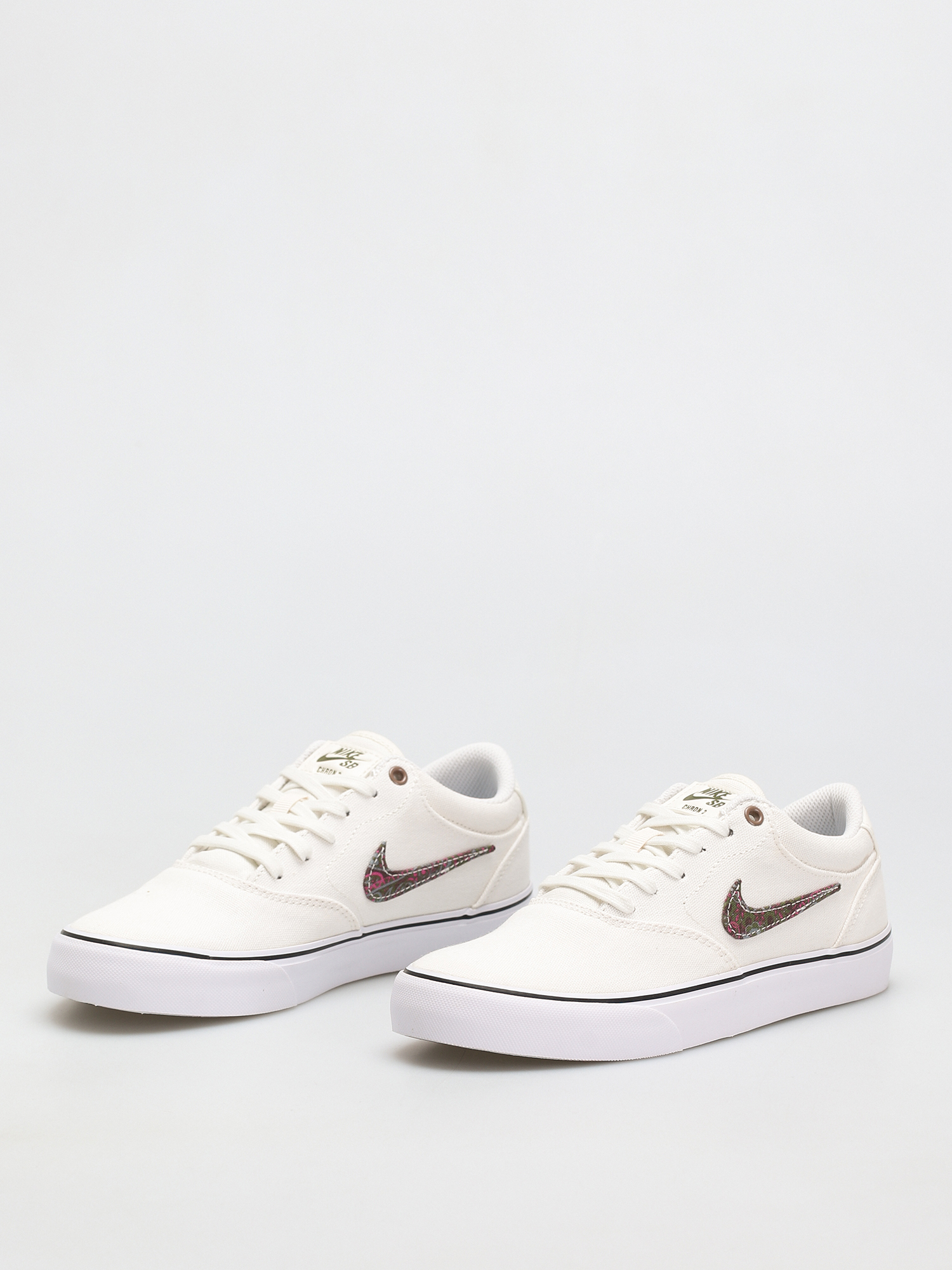 Nike SB Chron 2 Canvas Premium Shoes (sail/rough green sangria cool grey)