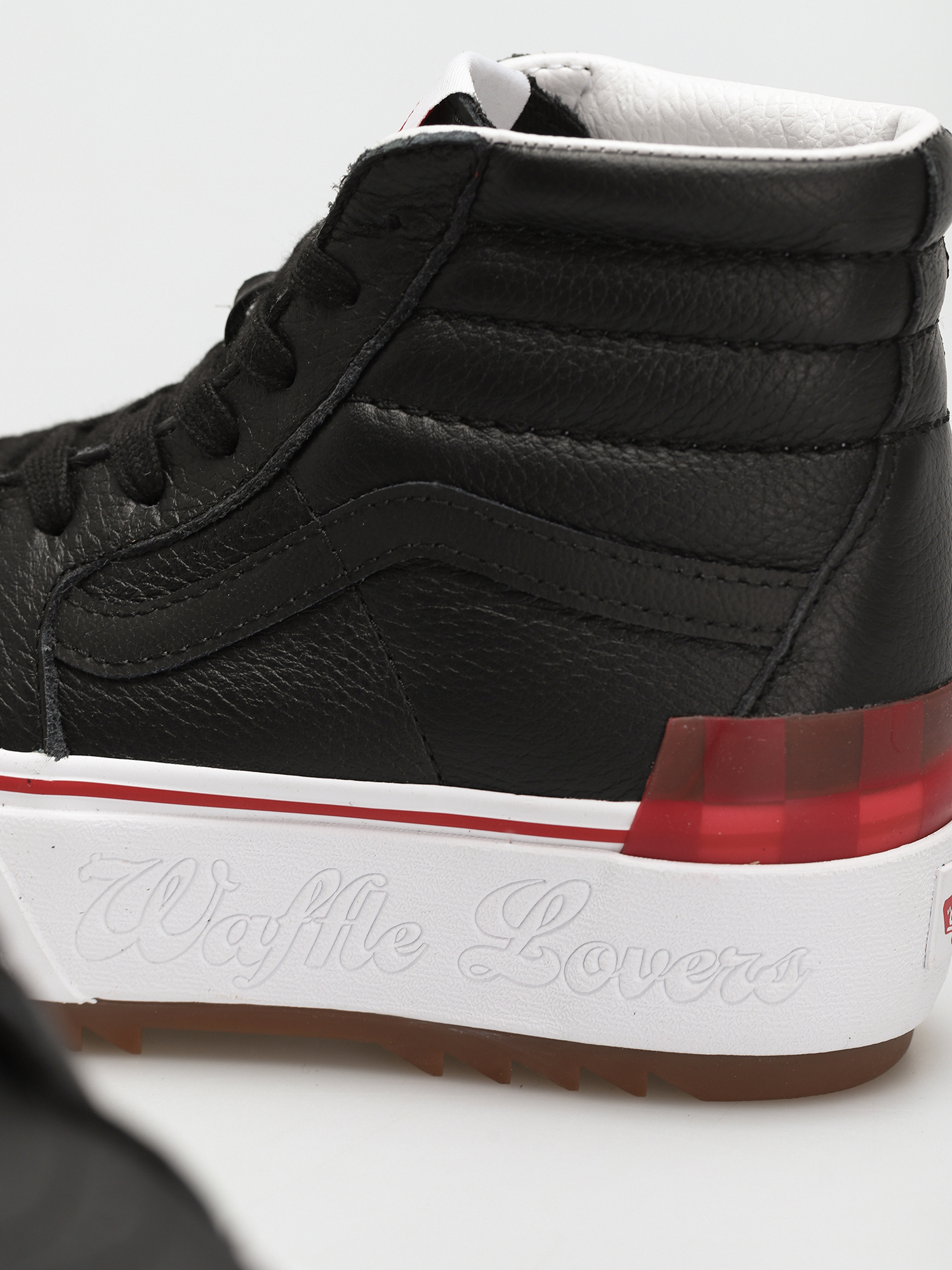 Vans Sk8 Hi Stacked Shoes (waffle lovers/black/true white)