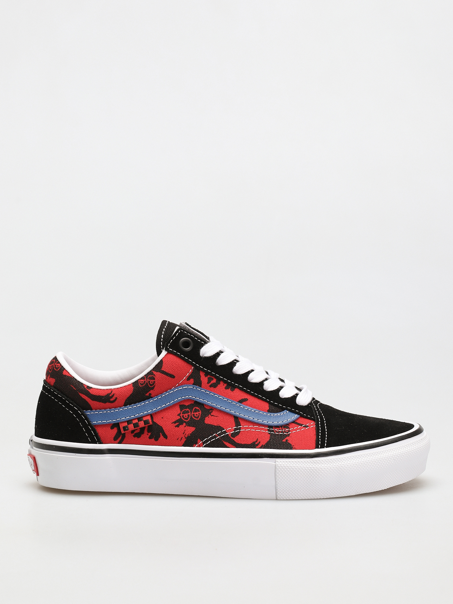 Vans old skool black and outlet red