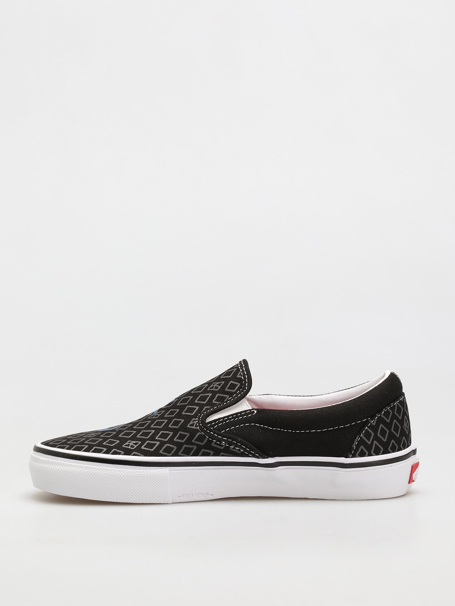 Vans X KROOKED Skate Slip On Schuhe (by natas for ray/black)