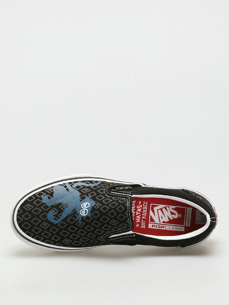 Vans X KROOKED Skate Slip On Shoes (by natas for ray/black)