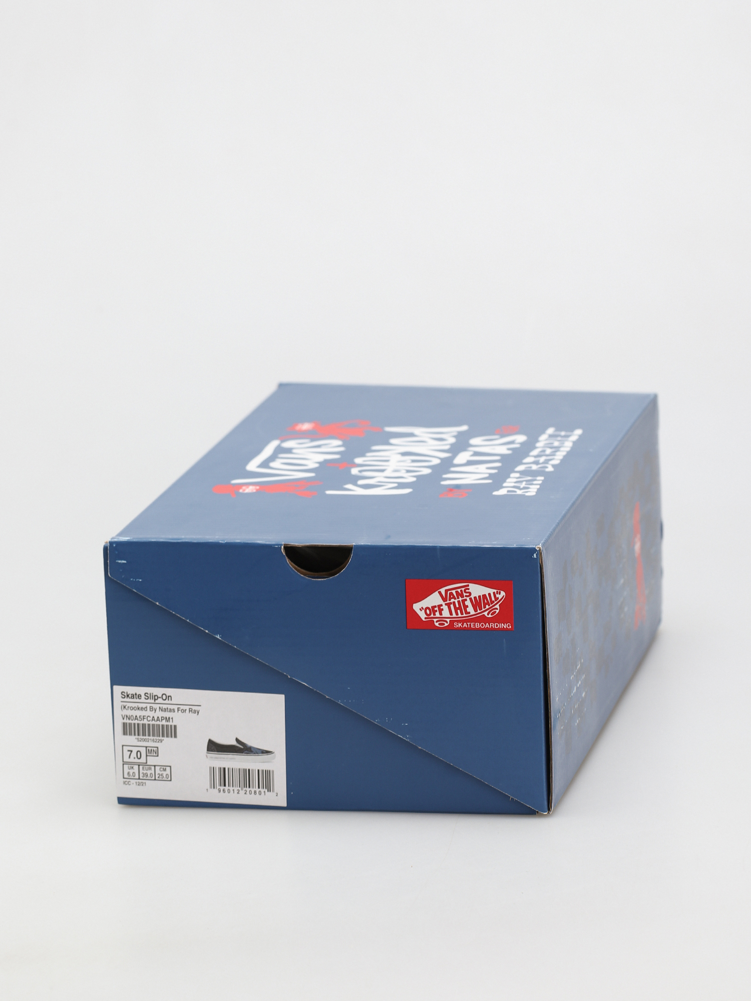 Vans X KROOKED Skate Slip On Shoes (by natas for ray/black)