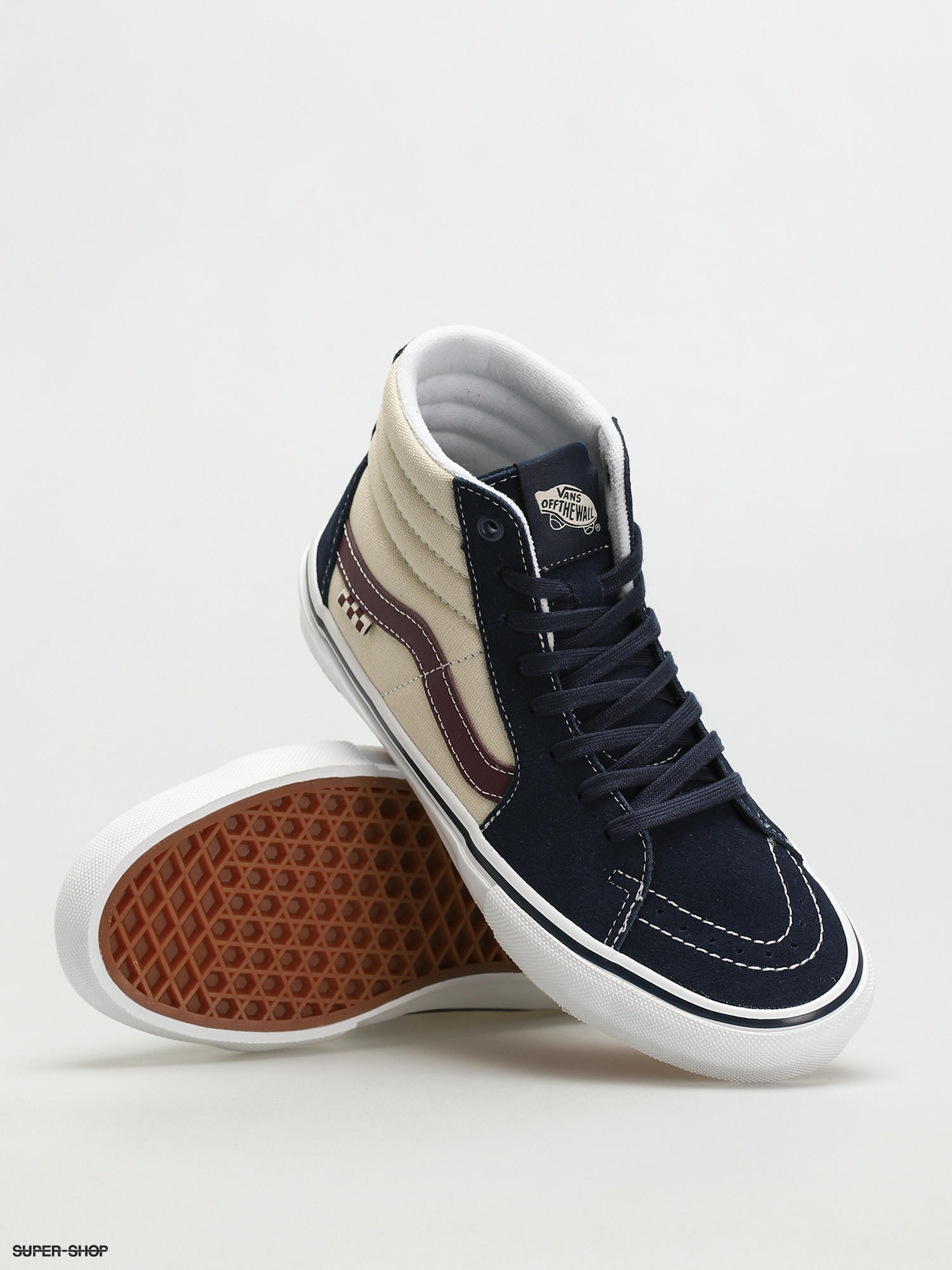 vans sk8 hi dress blues