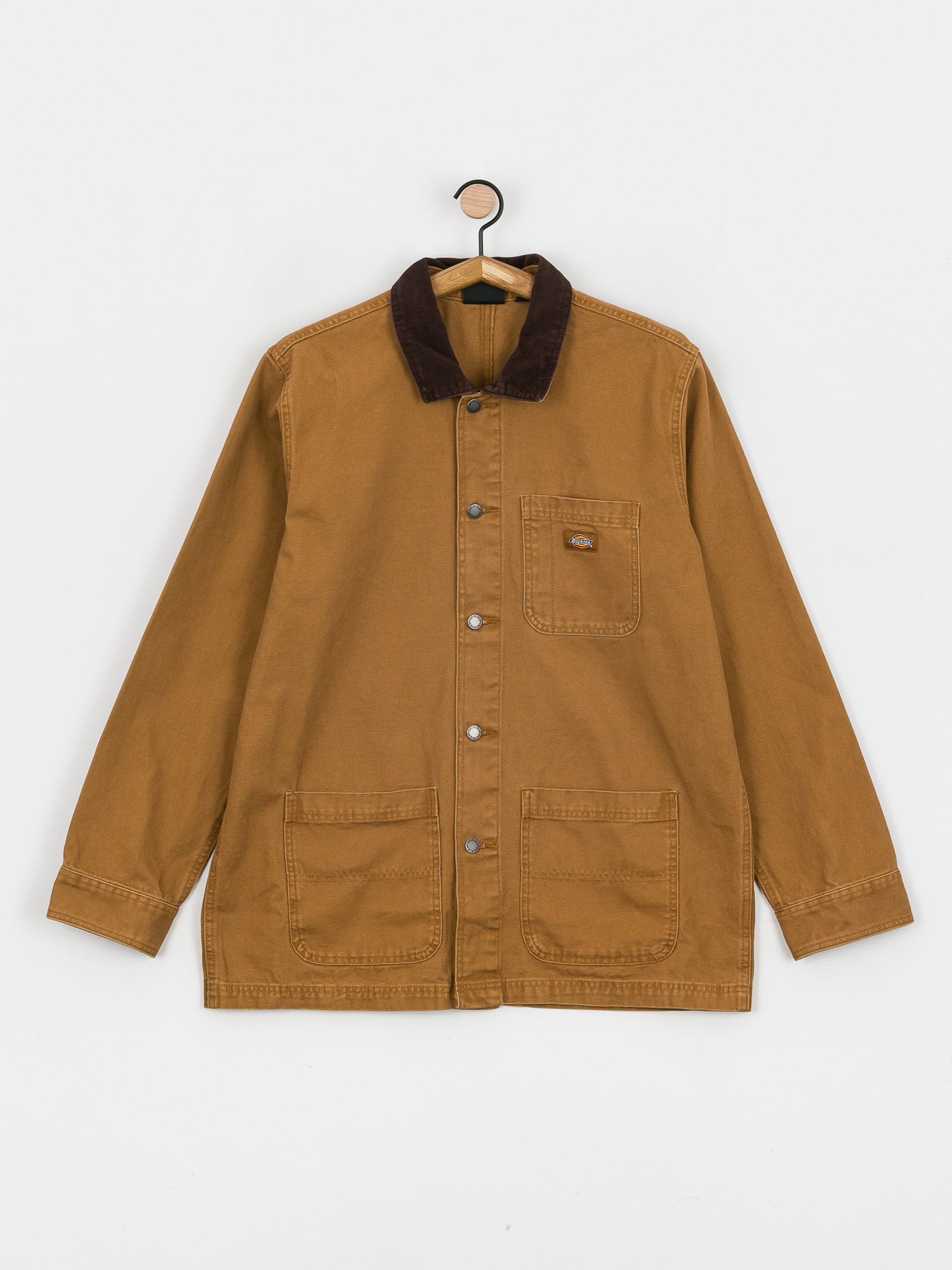 Dickies Duck Canvas Unlined Chore Jacket (stone washed brown duck)