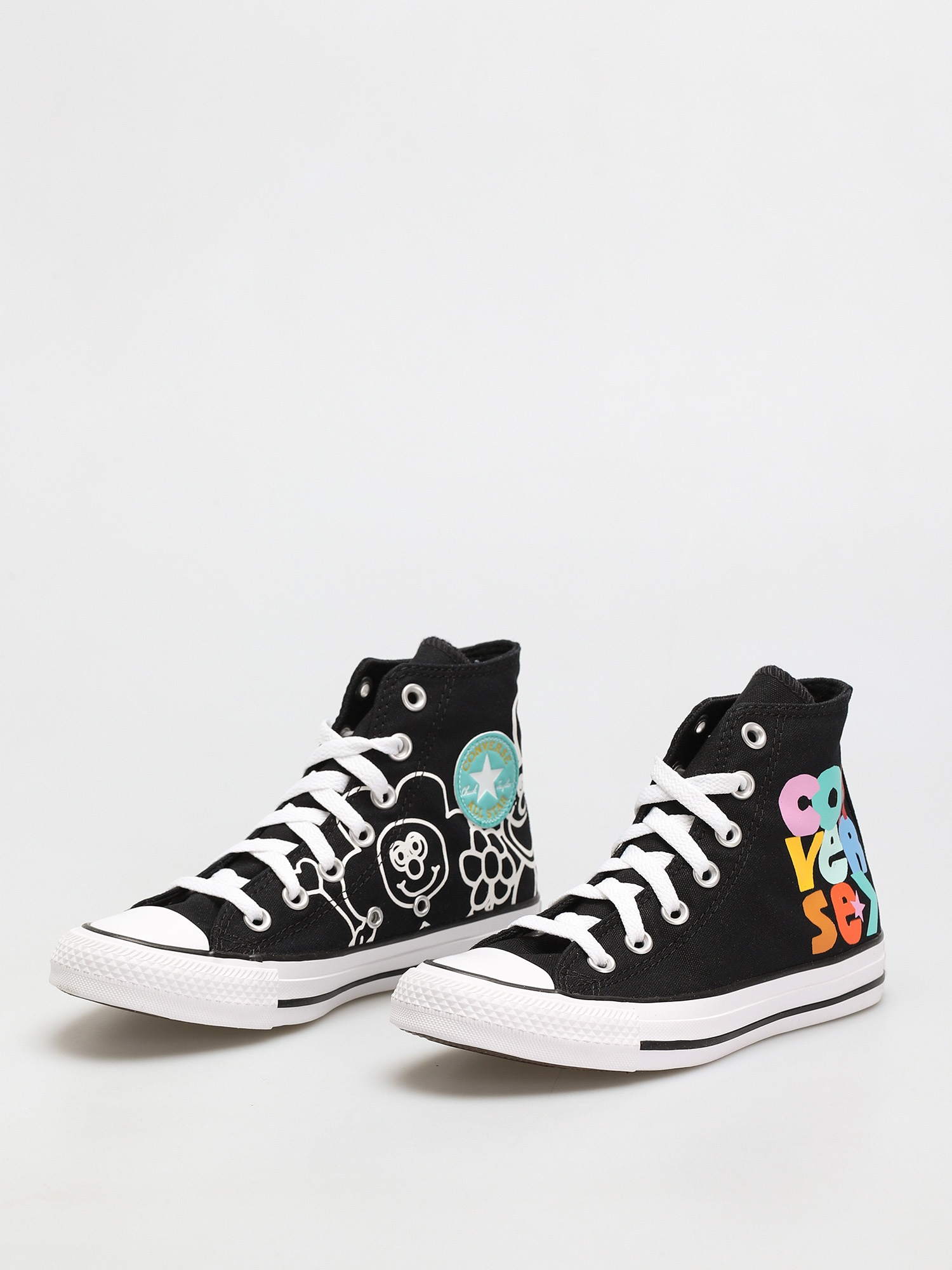 converse chucks black high