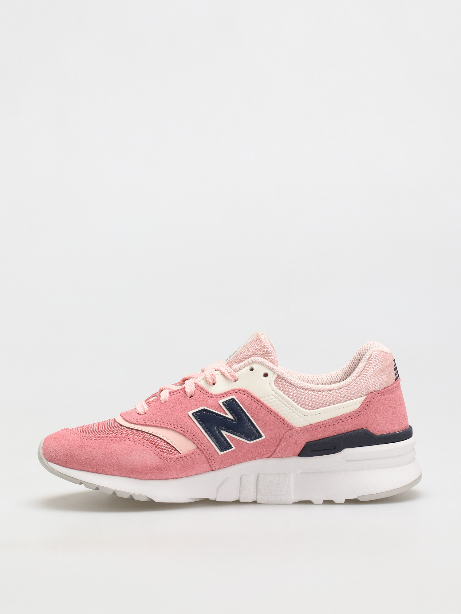 new balance 997 pink and white trainers