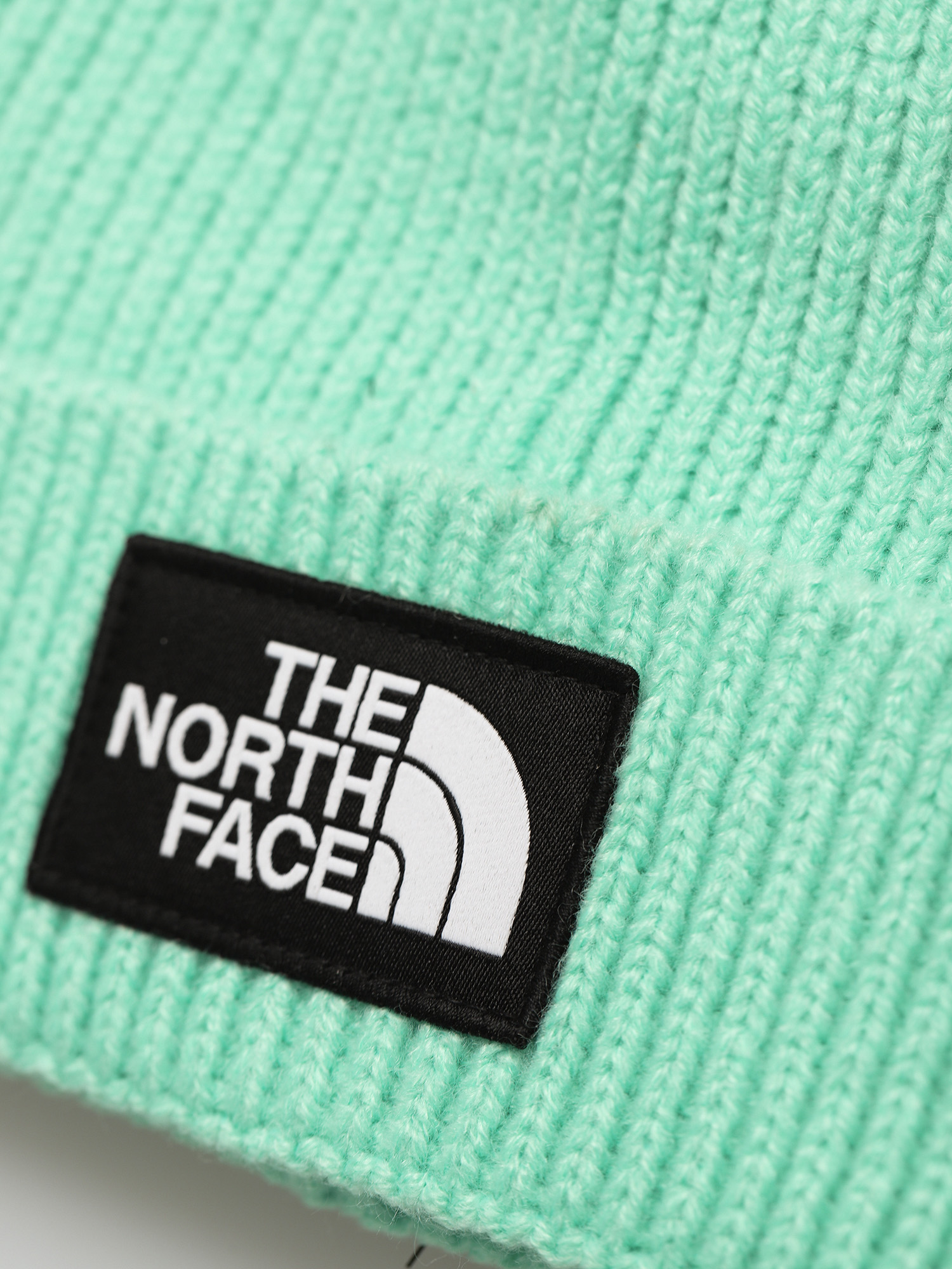 north face green beanie