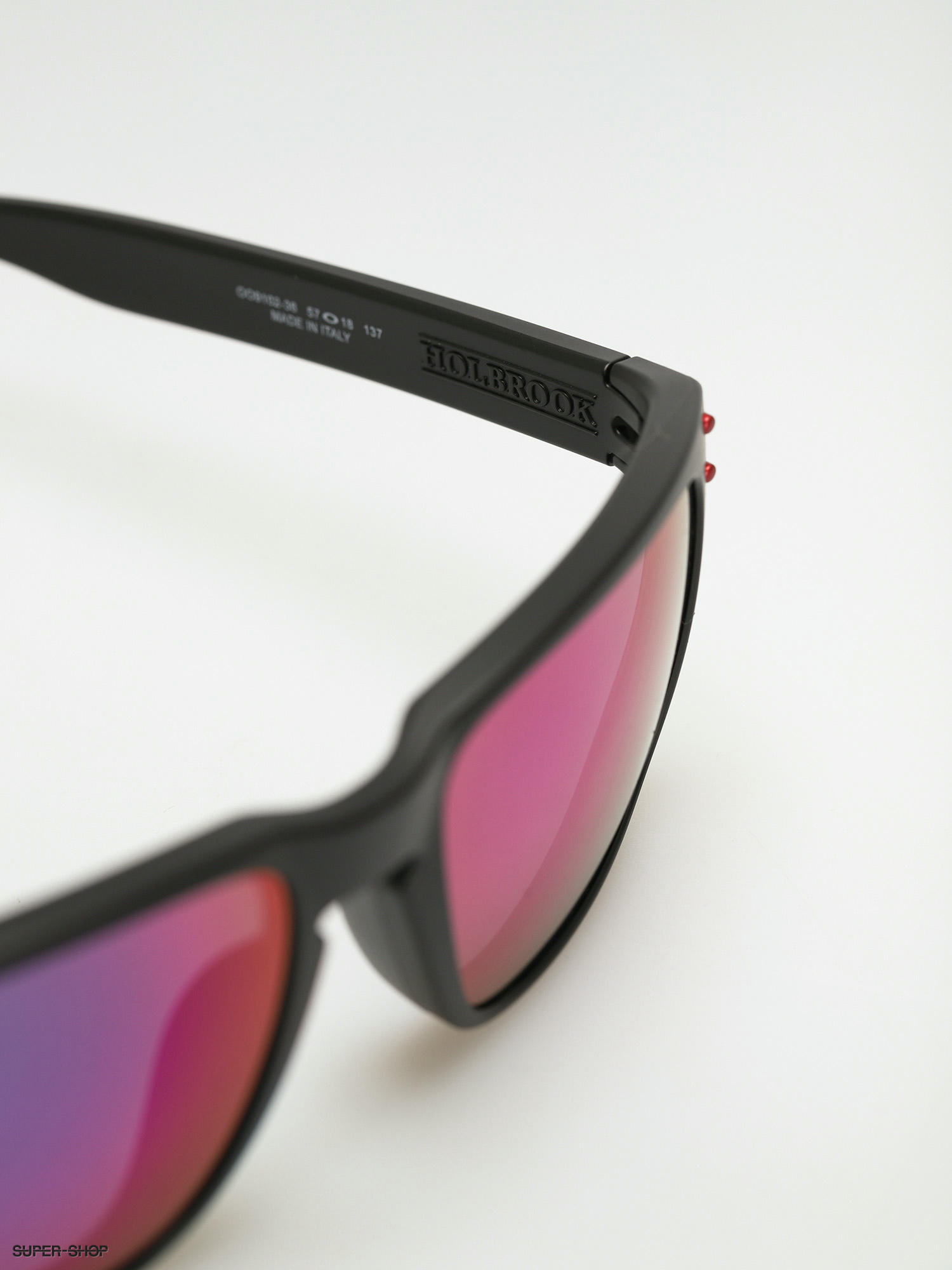 Oakley Holbrook Sunglasses (matte black/positive red iridium)