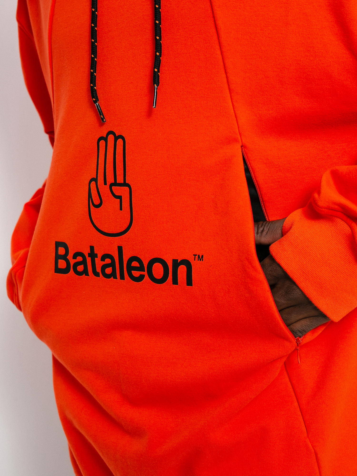 Mens Bataleon z kapturem Snowproof Delta HD Active sweatshirt (coral red)