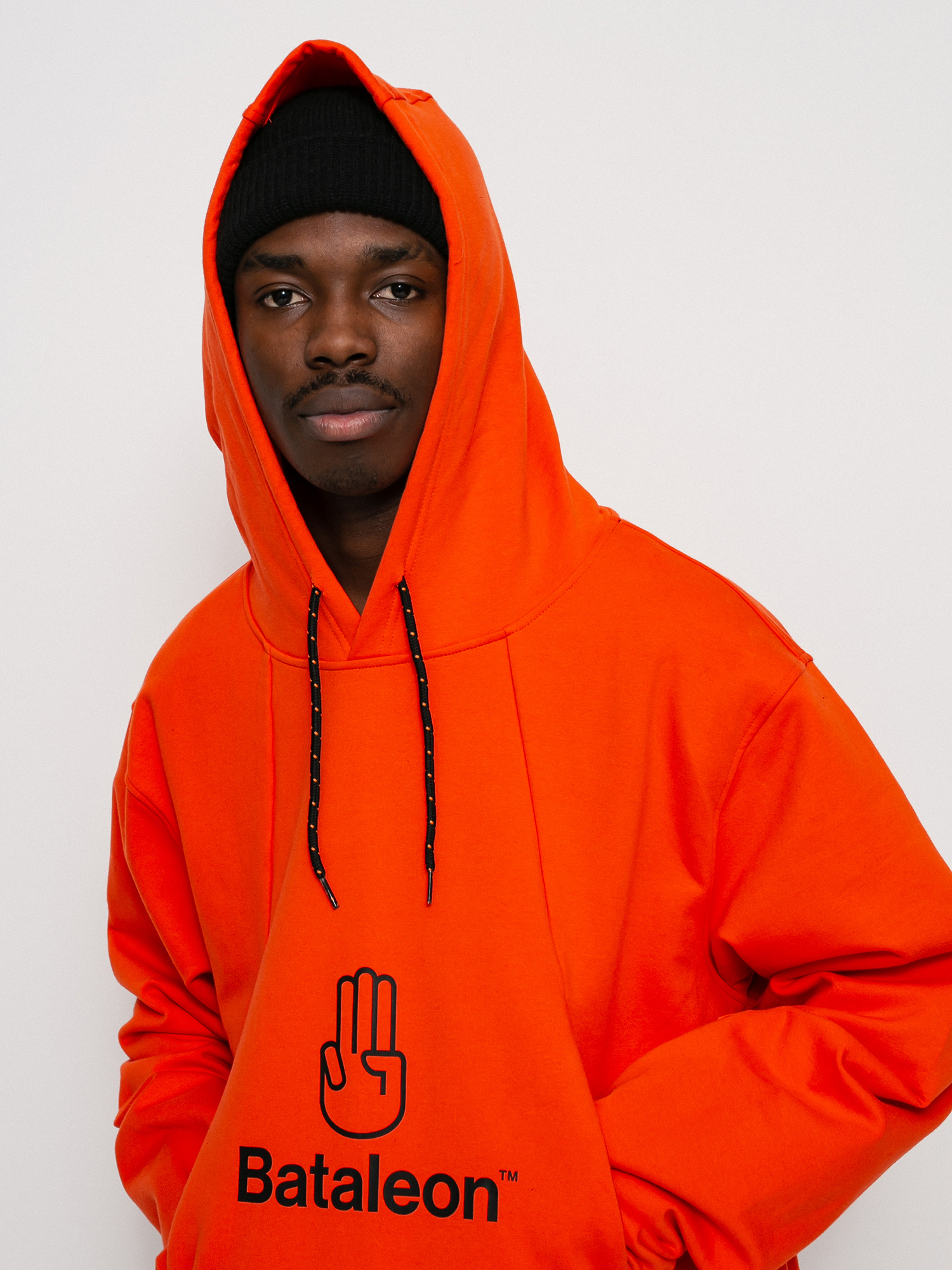 Mens Bataleon z kapturem Snowproof Delta HD Active sweatshirt (coral red)