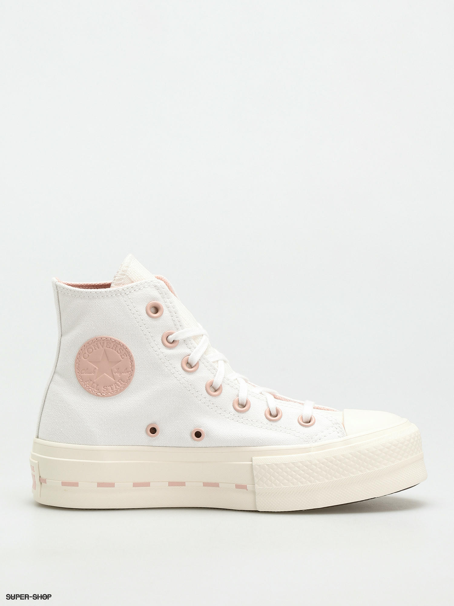 Pink chuck taylor high sales tops