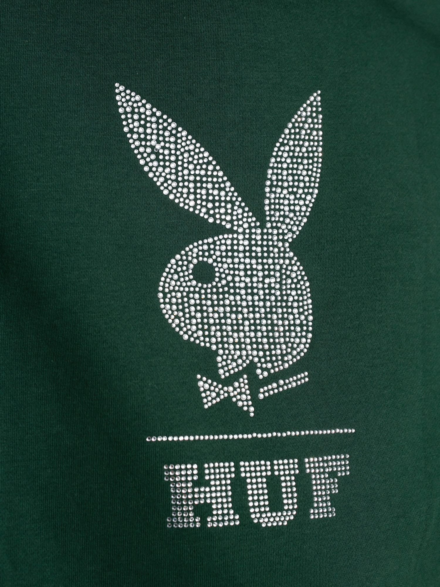 HUF X Playboy Rhinestone HD Hoodie (forest green)