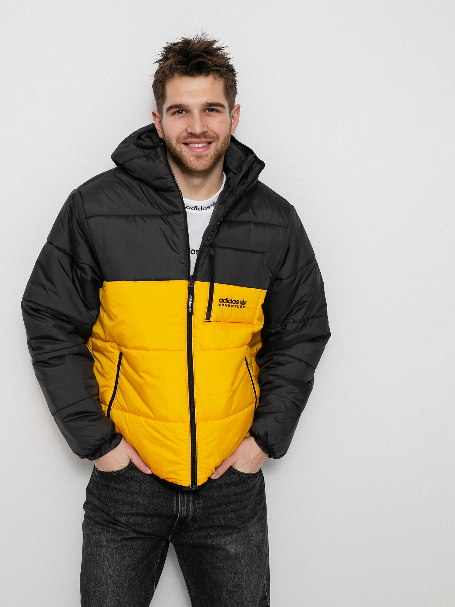 adidas Originals Puffer Jacket (black/actgol)