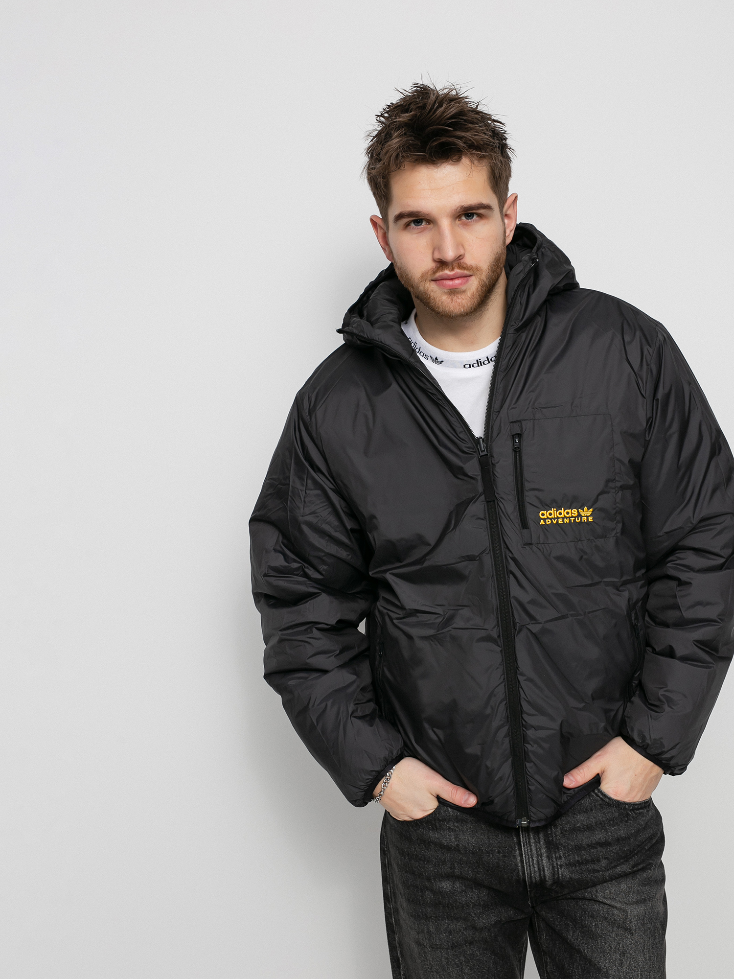 adidas Originals Puffer Jacket (black/actgol)