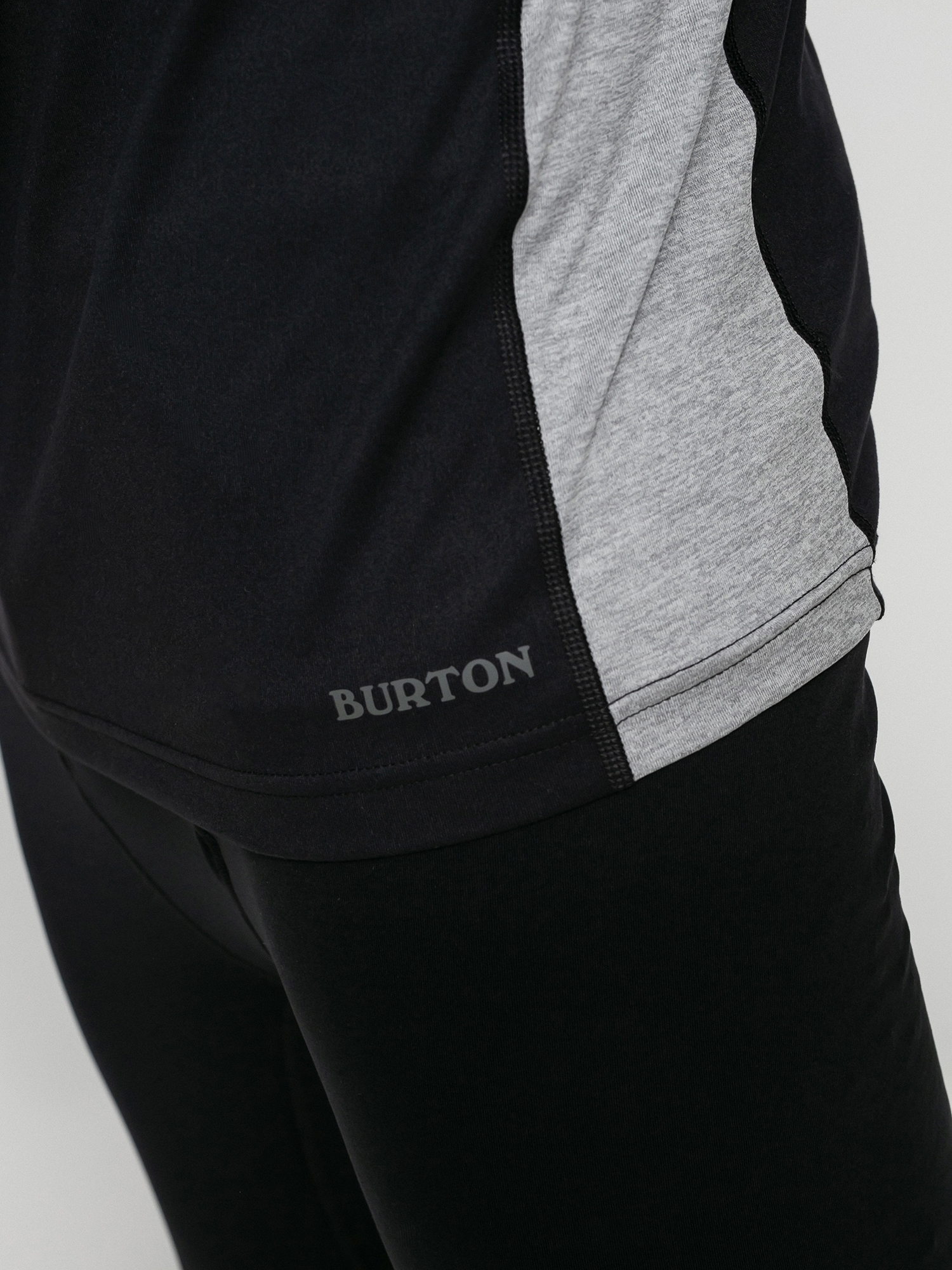 Herren Burton Midweight X Base Layer Longsleeve (true black/gray heather)