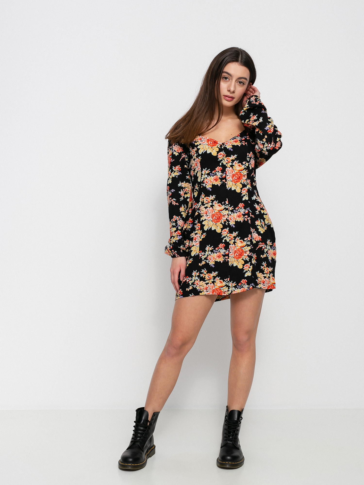 RVCA First Time Kleid Wmn (true black)