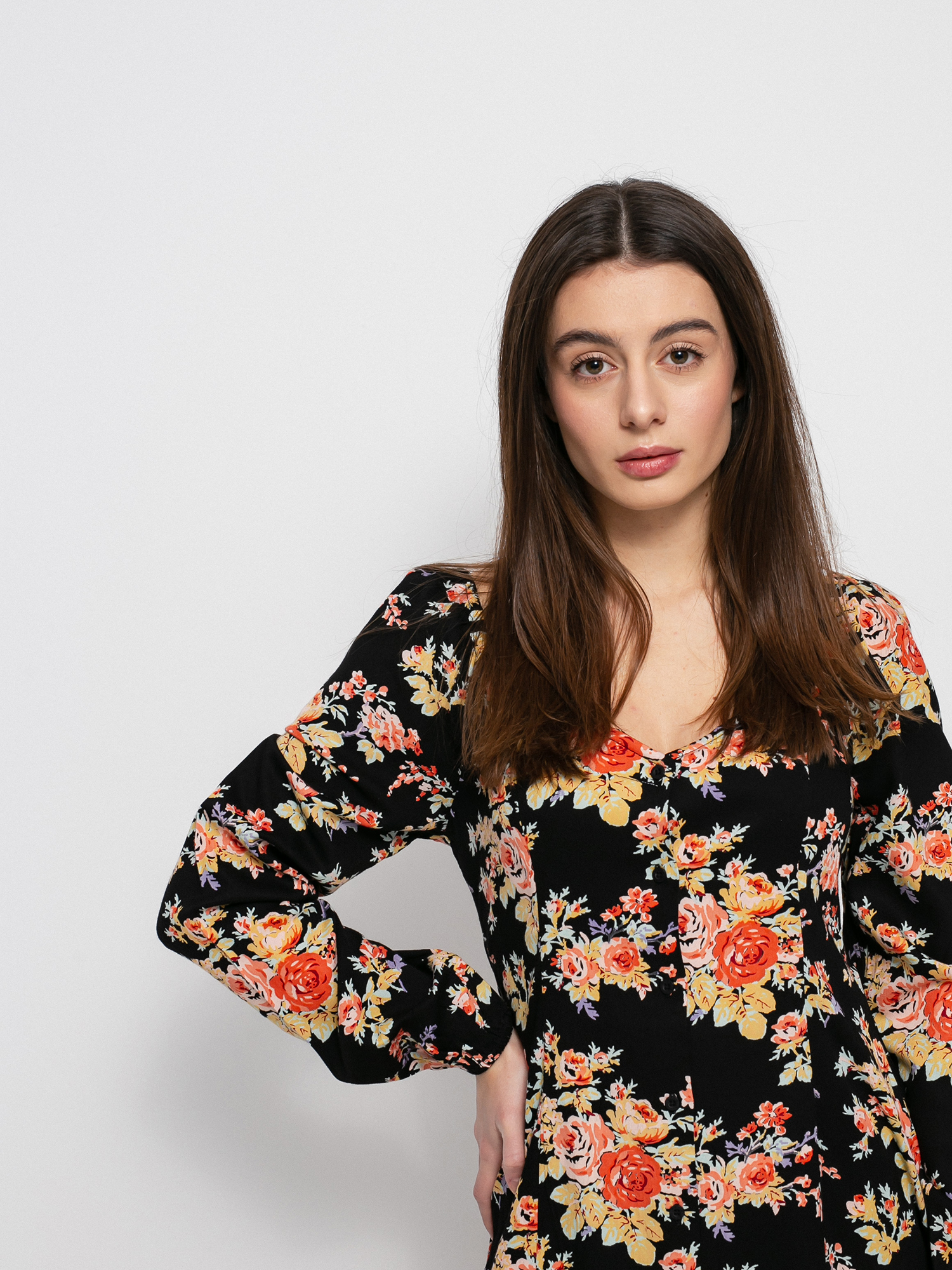 RVCA First Time Kleid Wmn (true black)