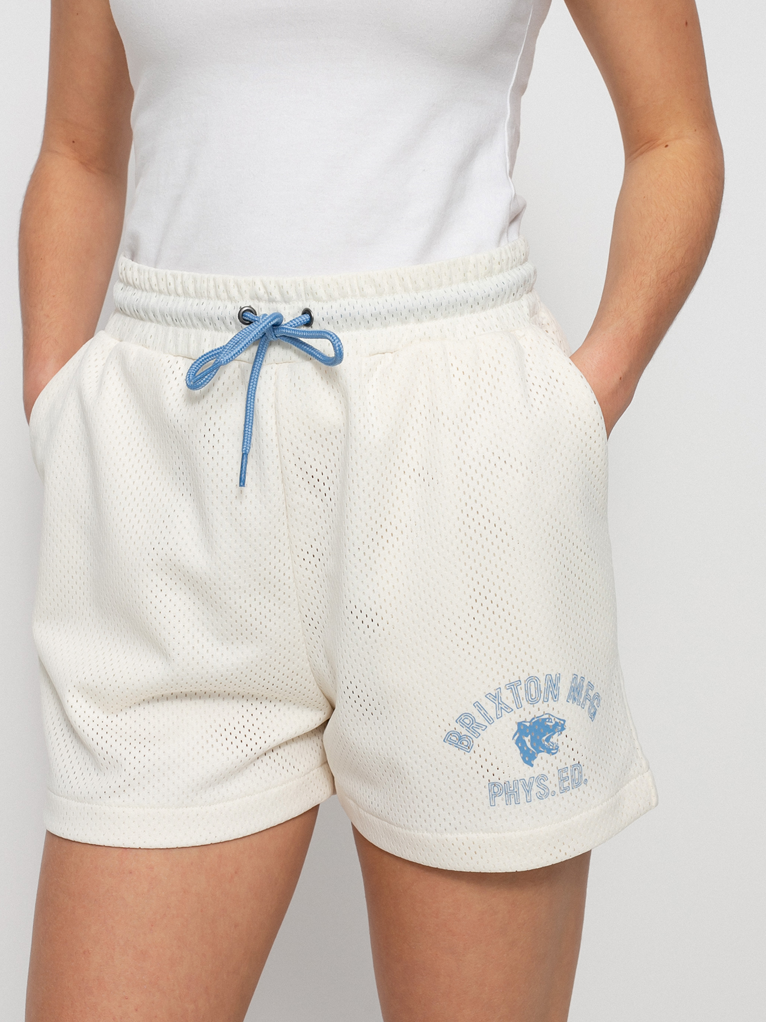 Brixton Phys. Ed. Mesh Shorts Wmn (off white)