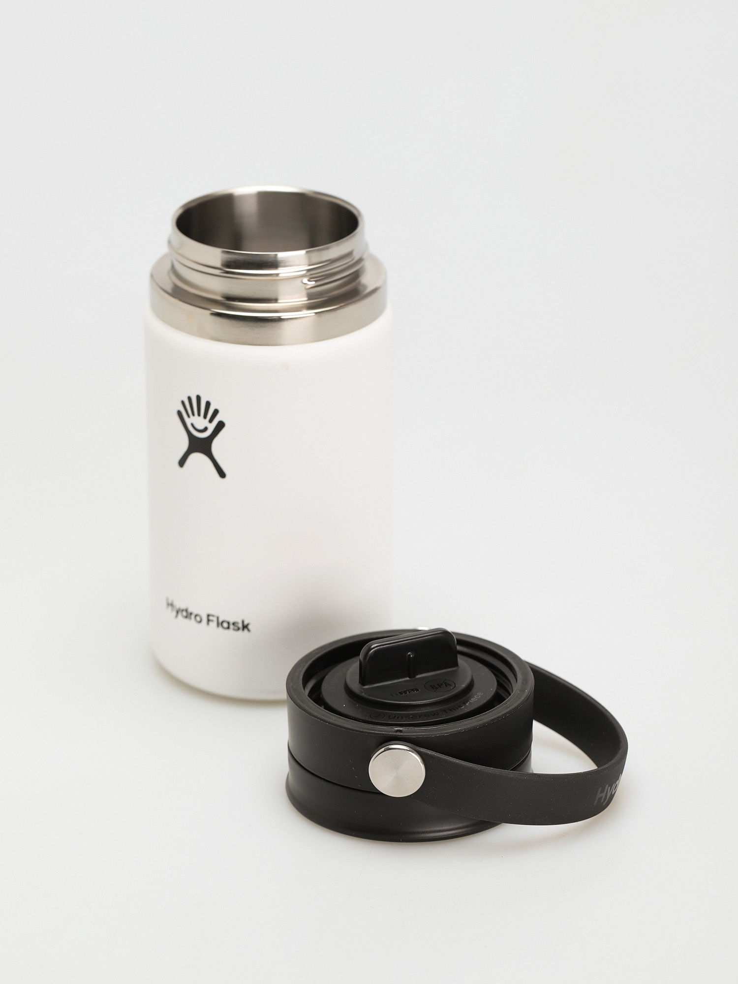 Hydro Flask bottle Wide Mouth Flex Slip Lid 354ml (white)