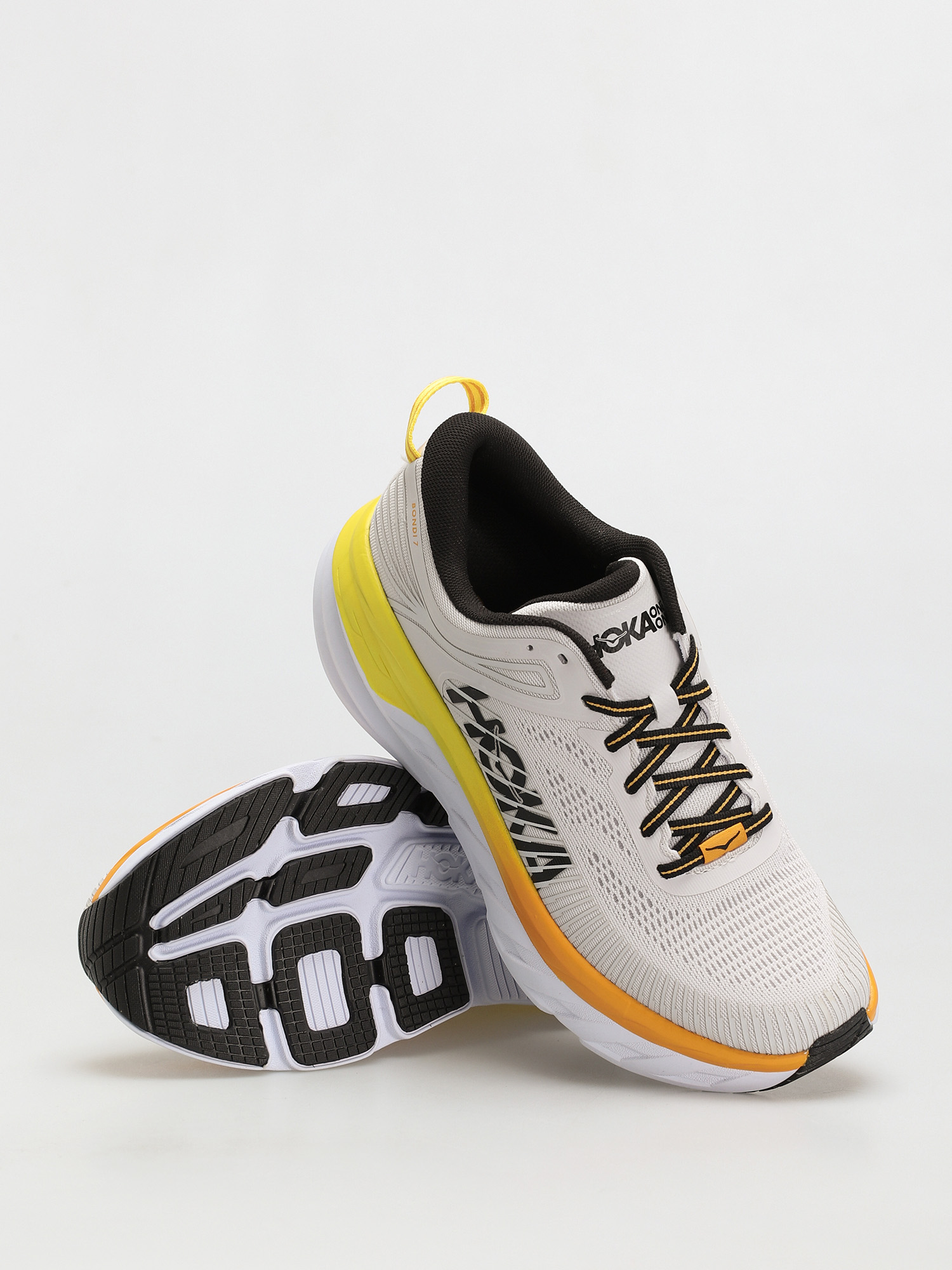 Hoka One One Bondi 7 Shoes (nimbus cloud/radiant yellow)