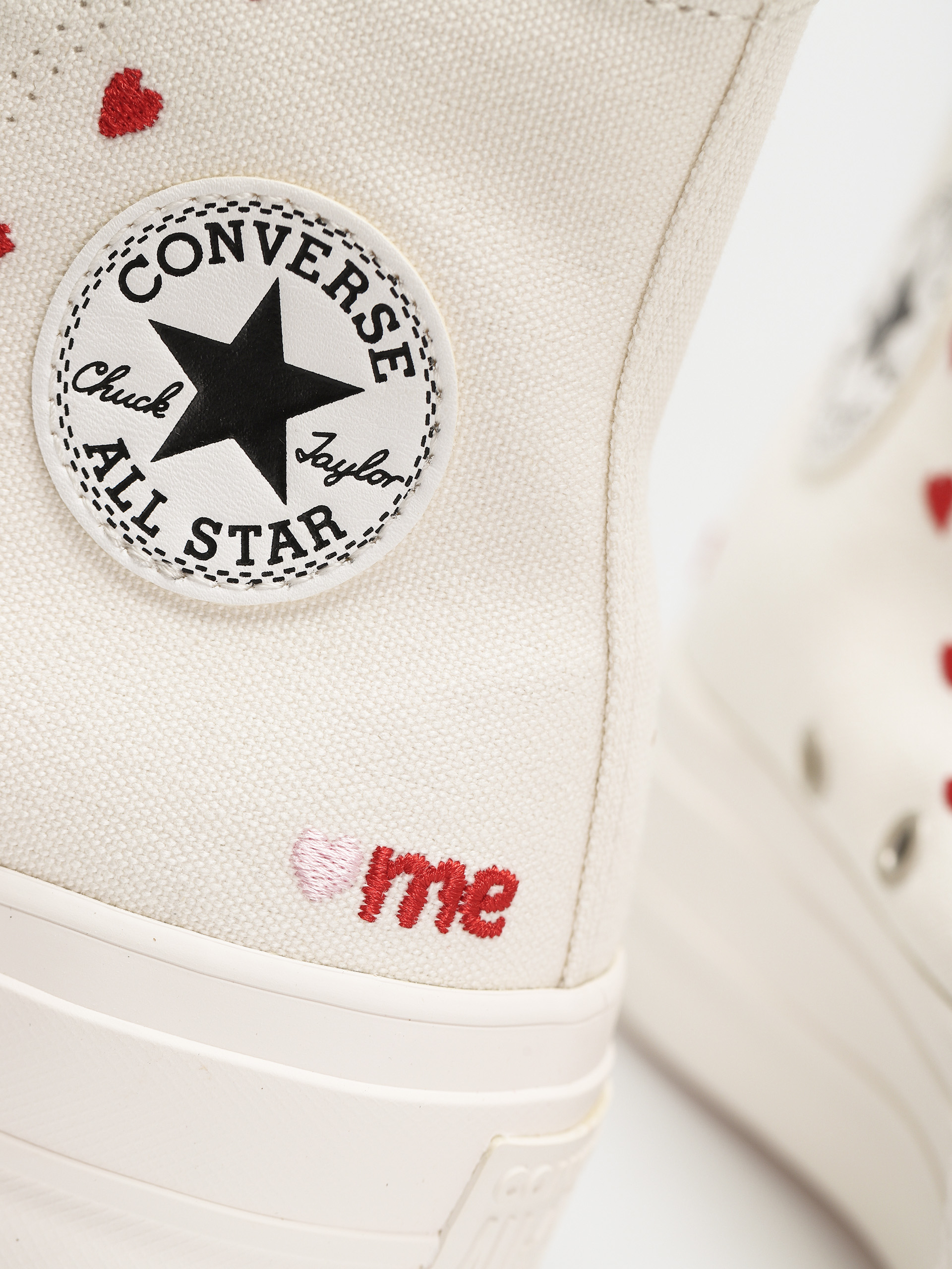 Converse Chuck Taylor All Star Lift Hi Shoes Wmn (vintage white/university red/cherry blossom)