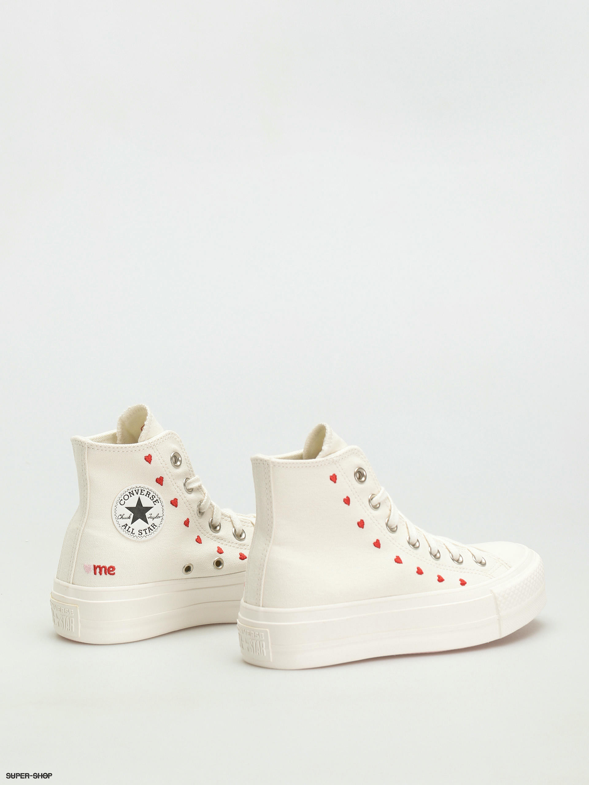 white chuck lift sneakers