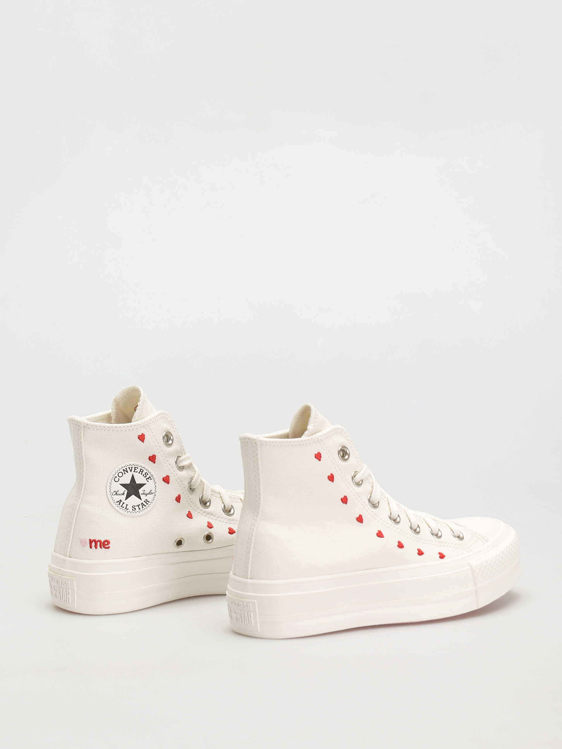 Converse Chuck Taylor All Star Lift Hi Shoes Wmn (vintage white/university red/cherry blossom)