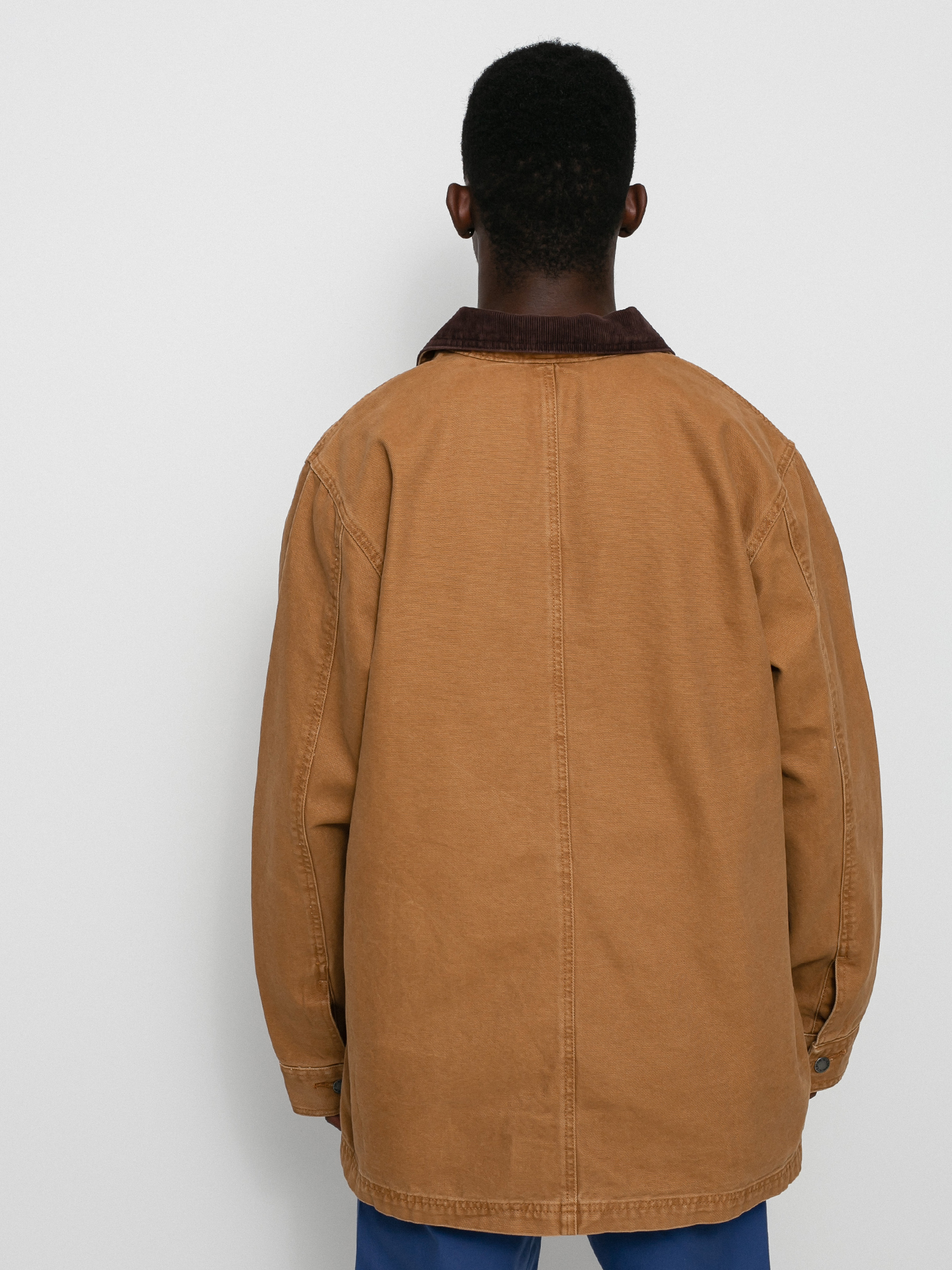 Dickies Duck Canvas Unlined Chore Jacket (stone washed brown duck)