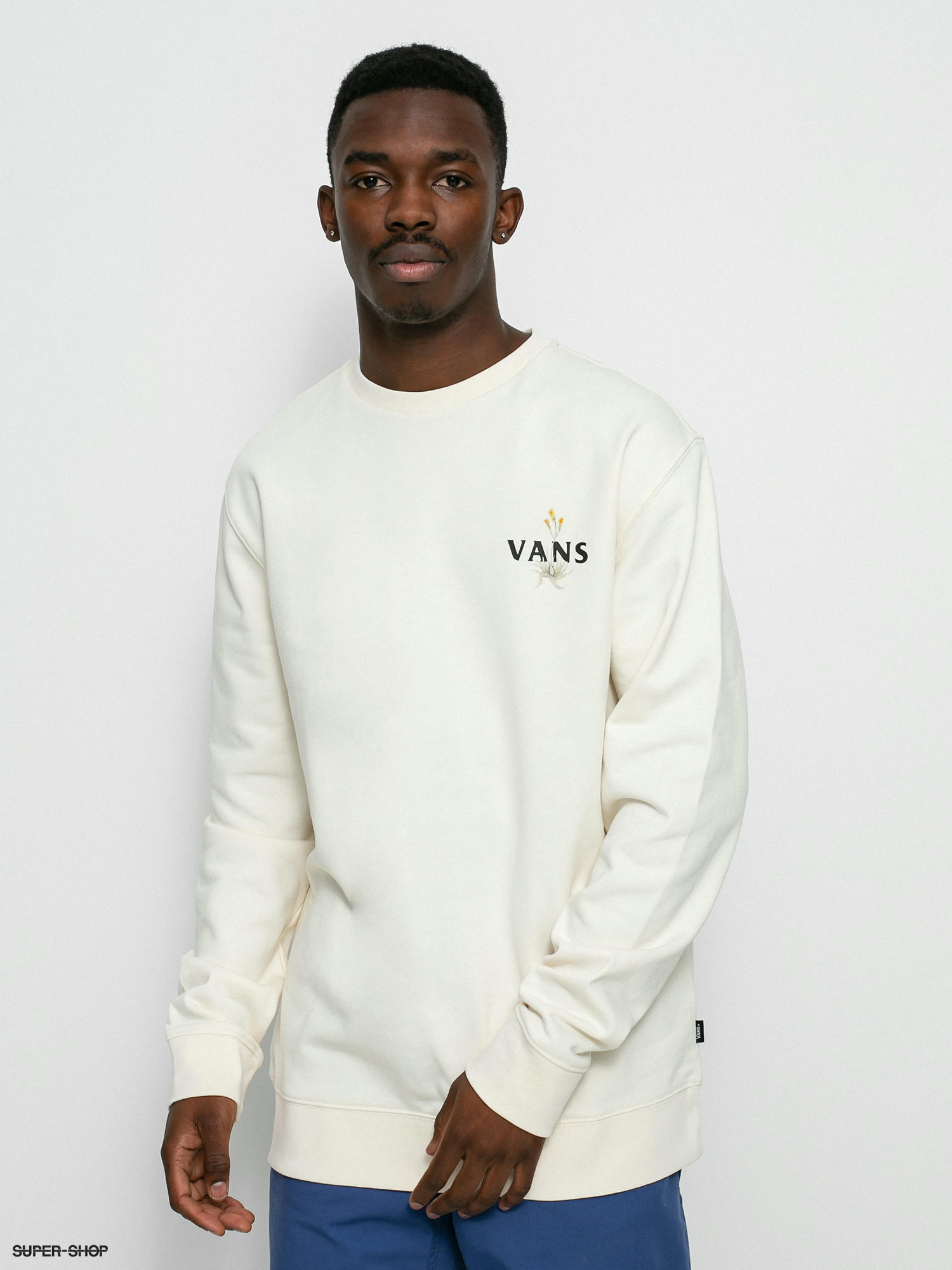 vans white crew neck