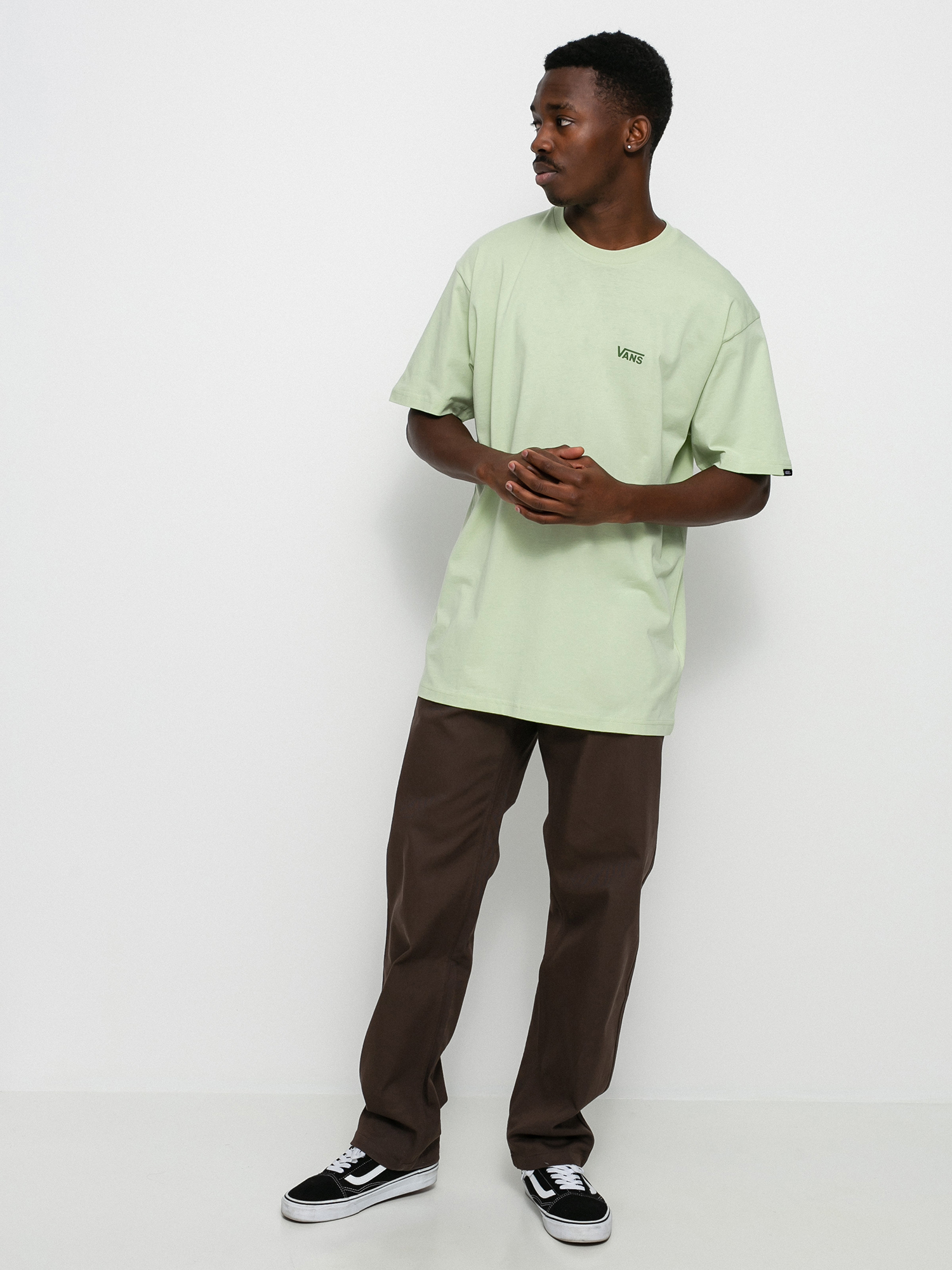 vans shirt green