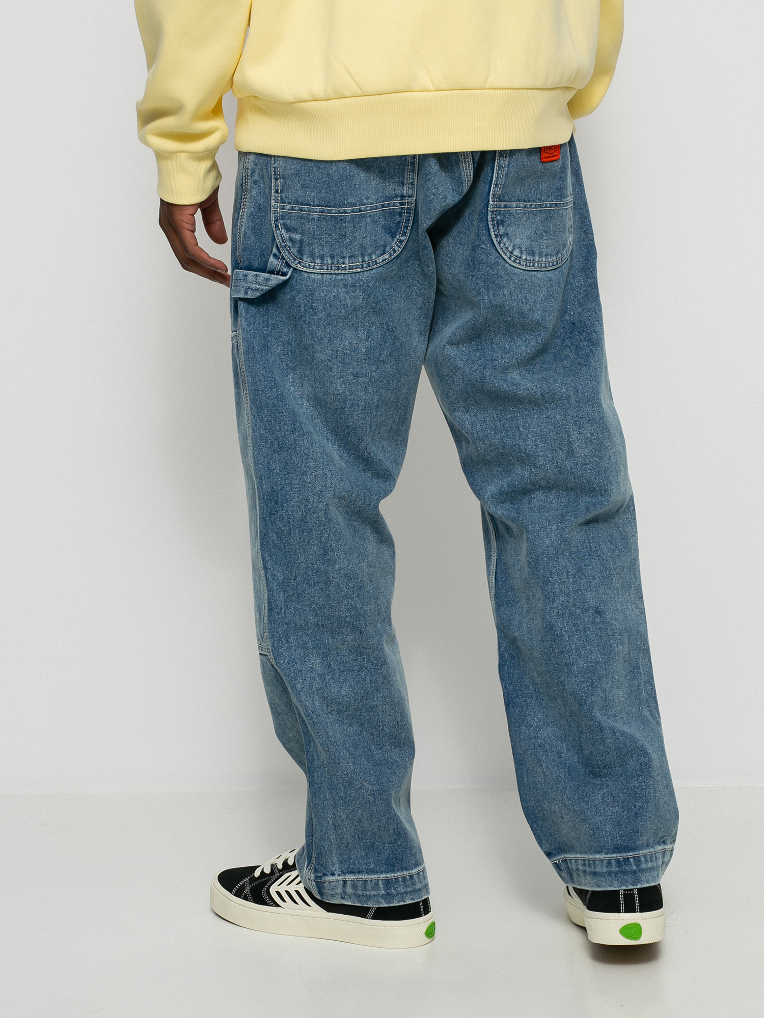 RVCA Chainmail Denim Pants (bkn blue wash)