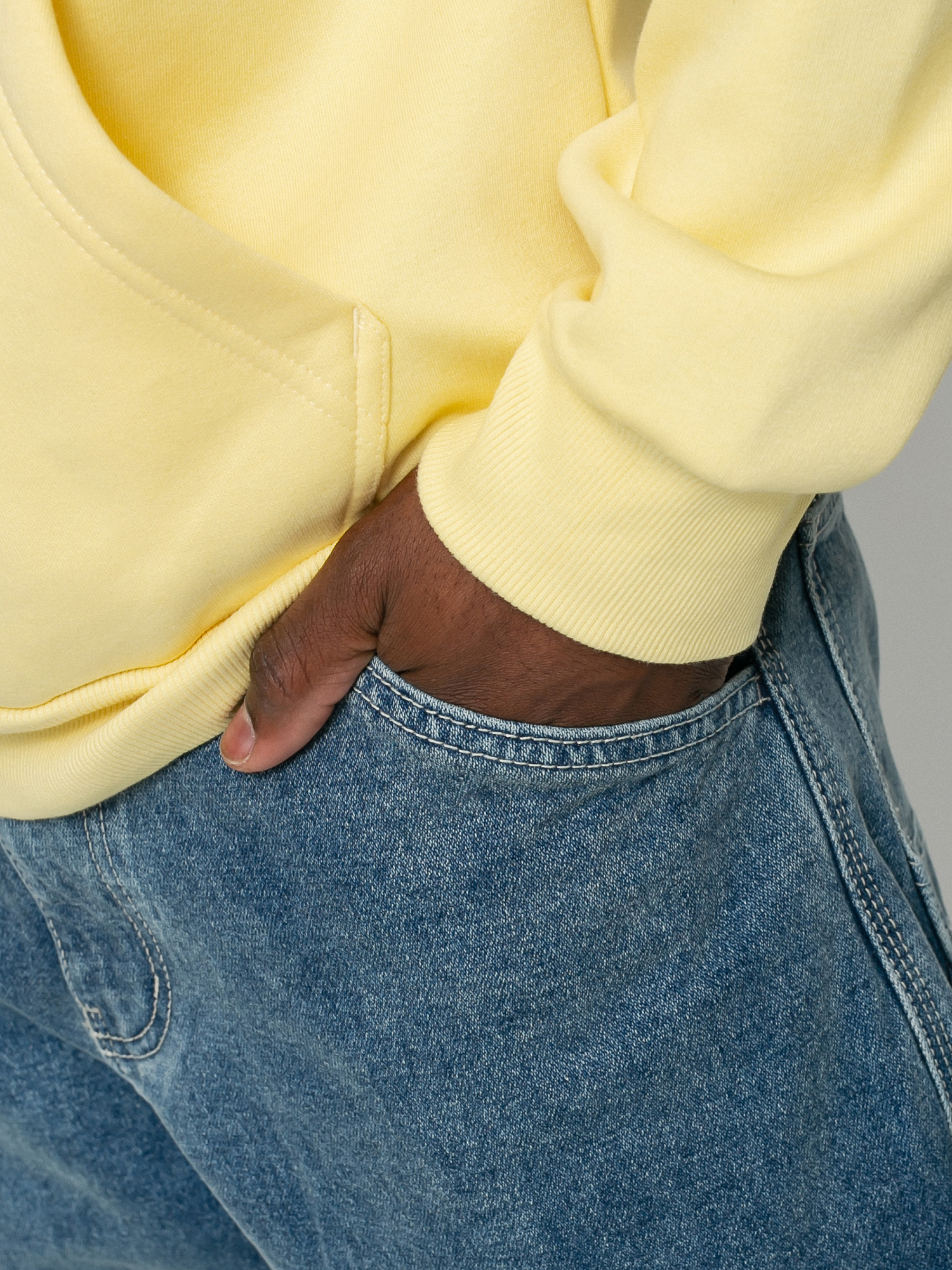 RVCA Chainmail Denim Pants (bkn blue wash)