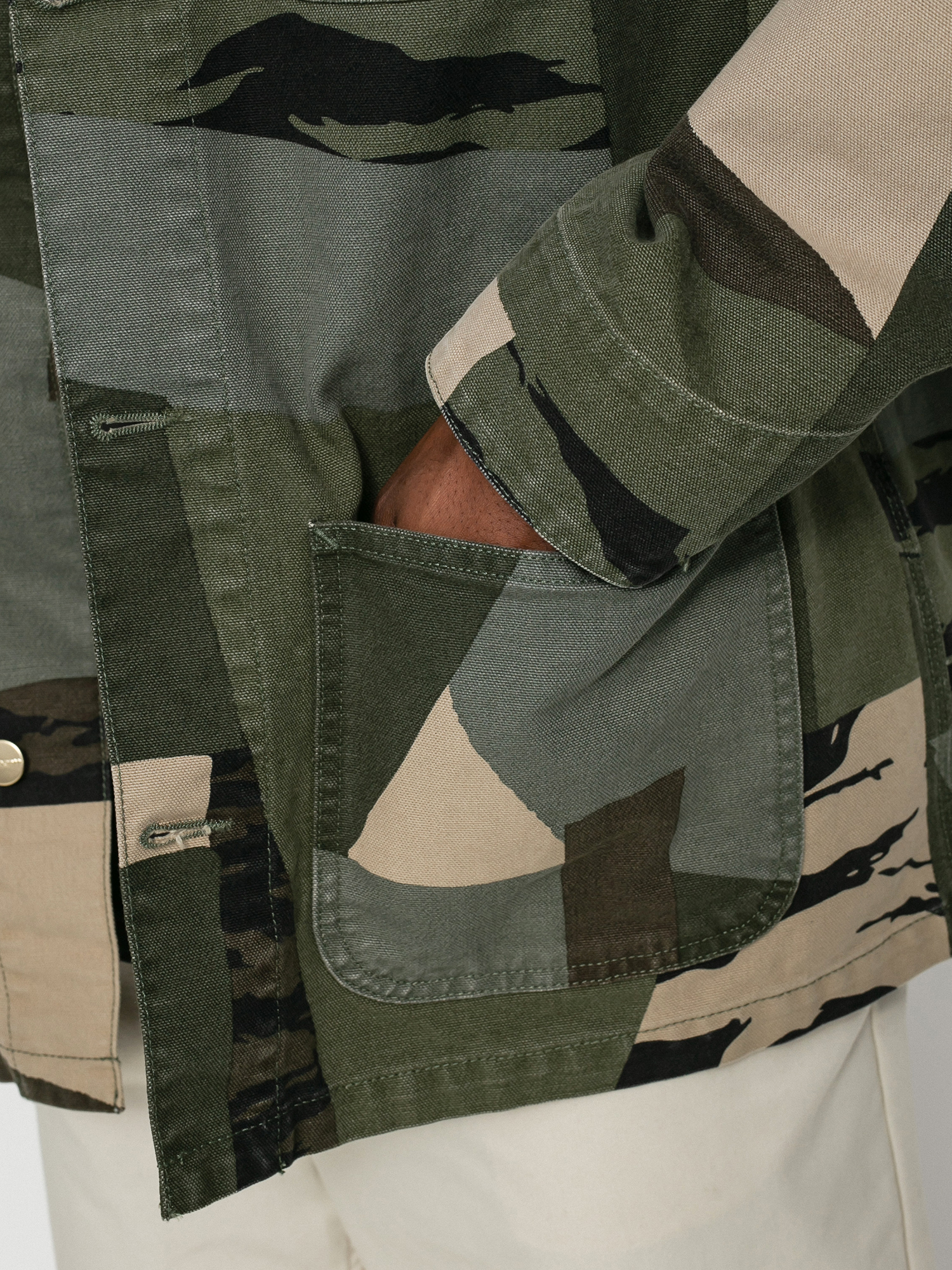 Carhartt WIP Michigan Coat Jacket (camo mend/black)