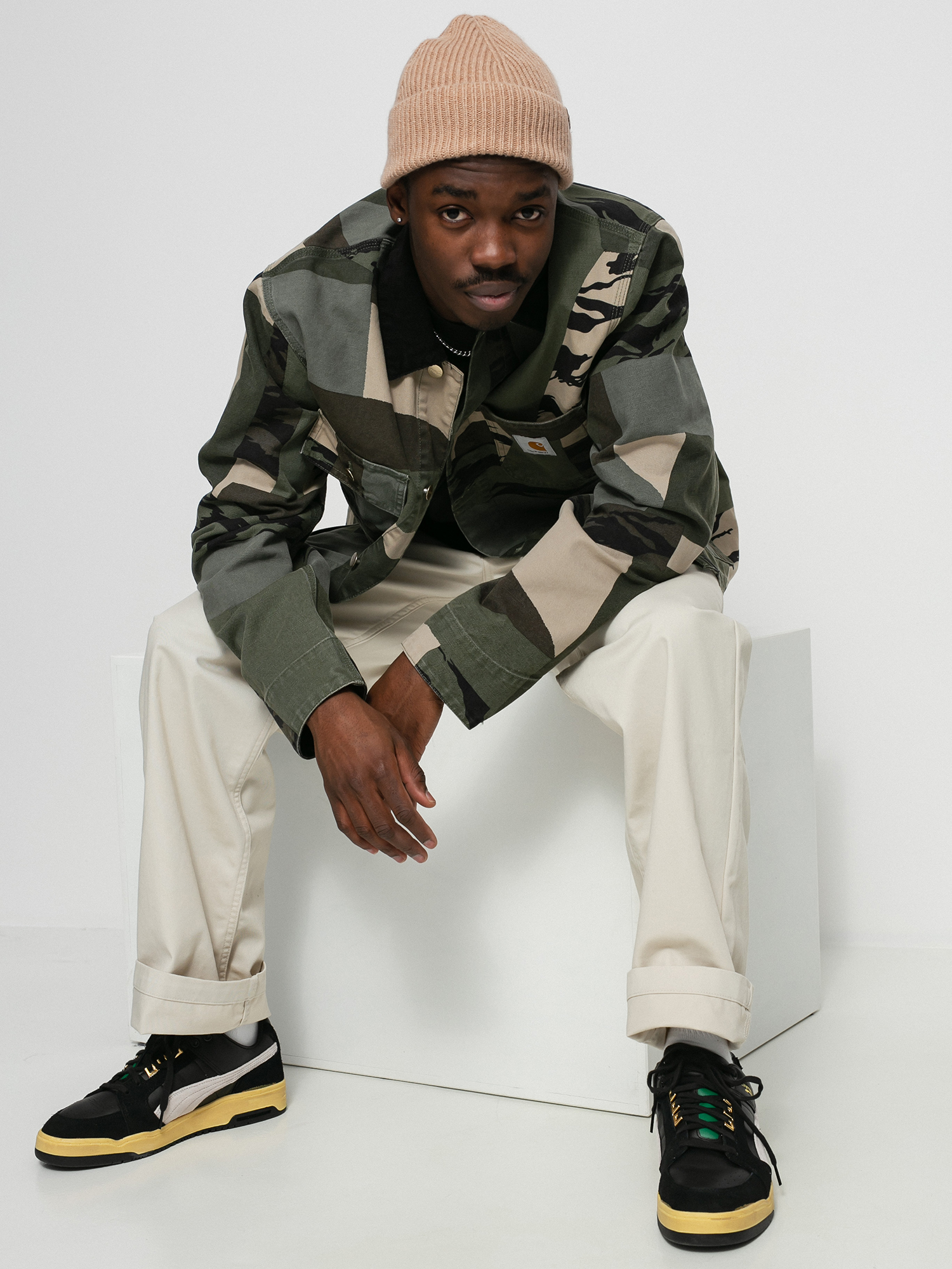 Carhartt WIP Michigan Coat Jacket (camo mend/black)