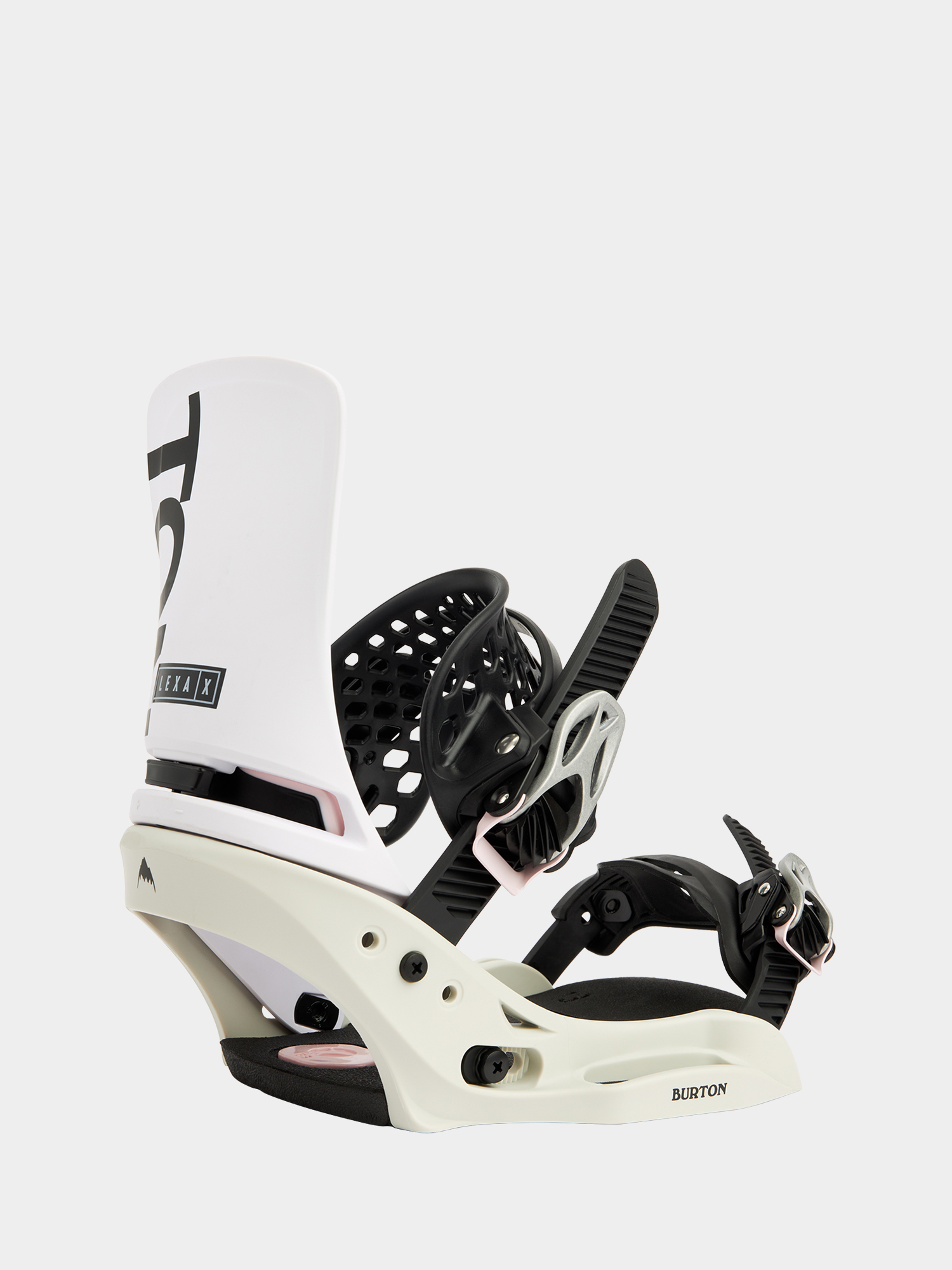 Womens Burton Lexa X Est Snowboard bindings (white/grey/logo)