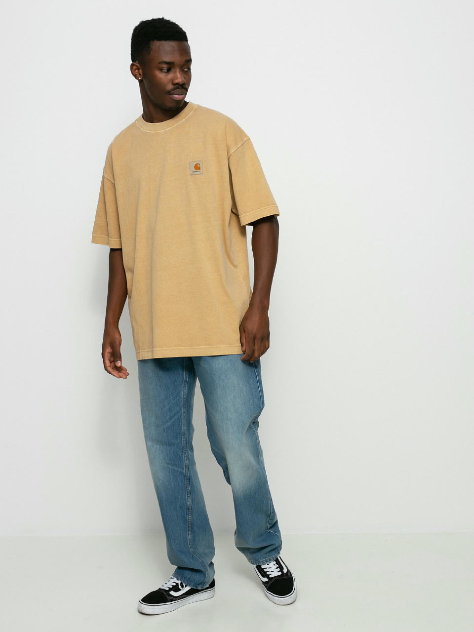 Carhartt WIP Work in Progress Nelson Short Sleeve T-Shirt Dusty Hamilton  Brown S