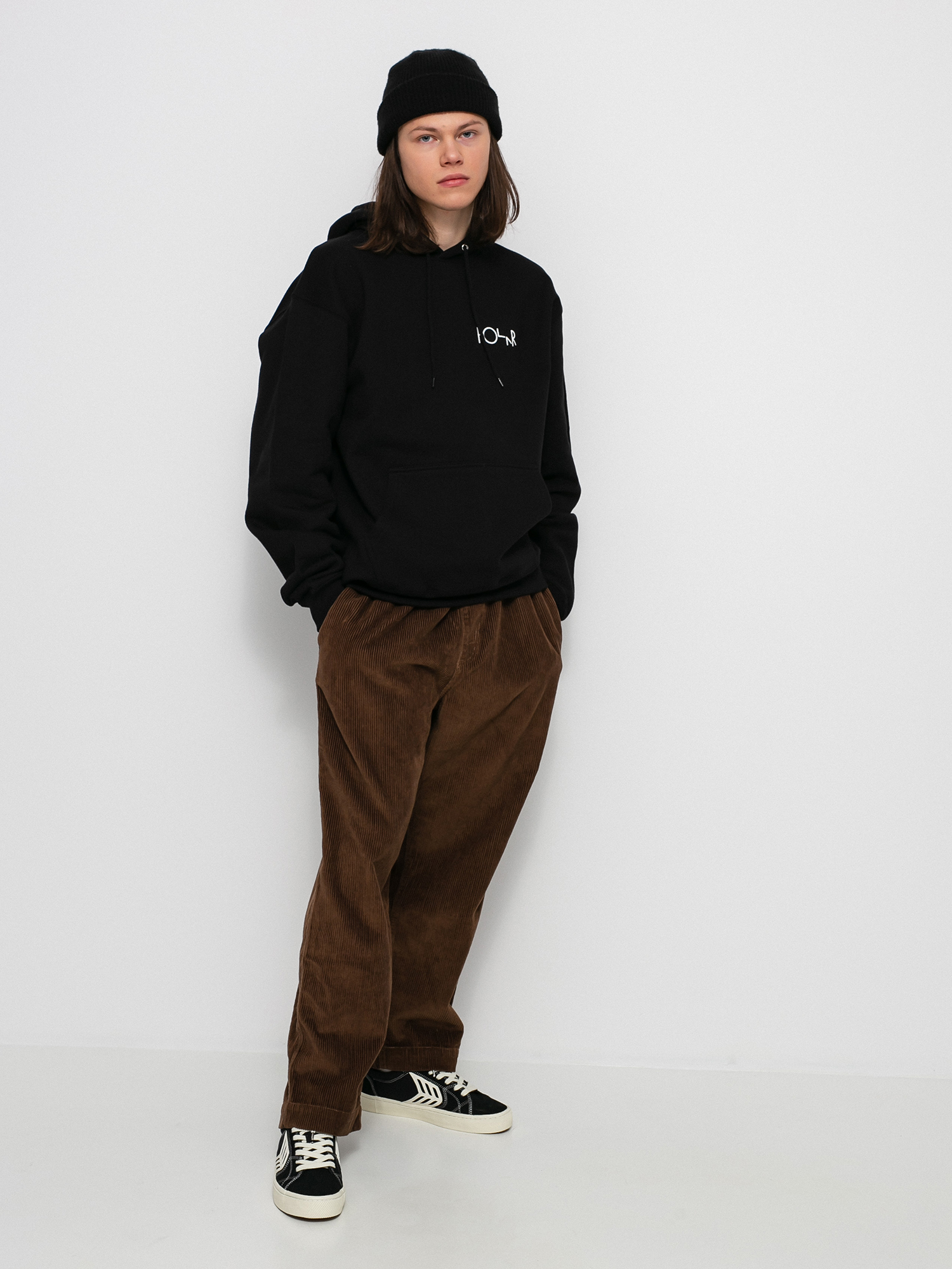 Polar Skate Stroke Logo HD Hoodie (black)