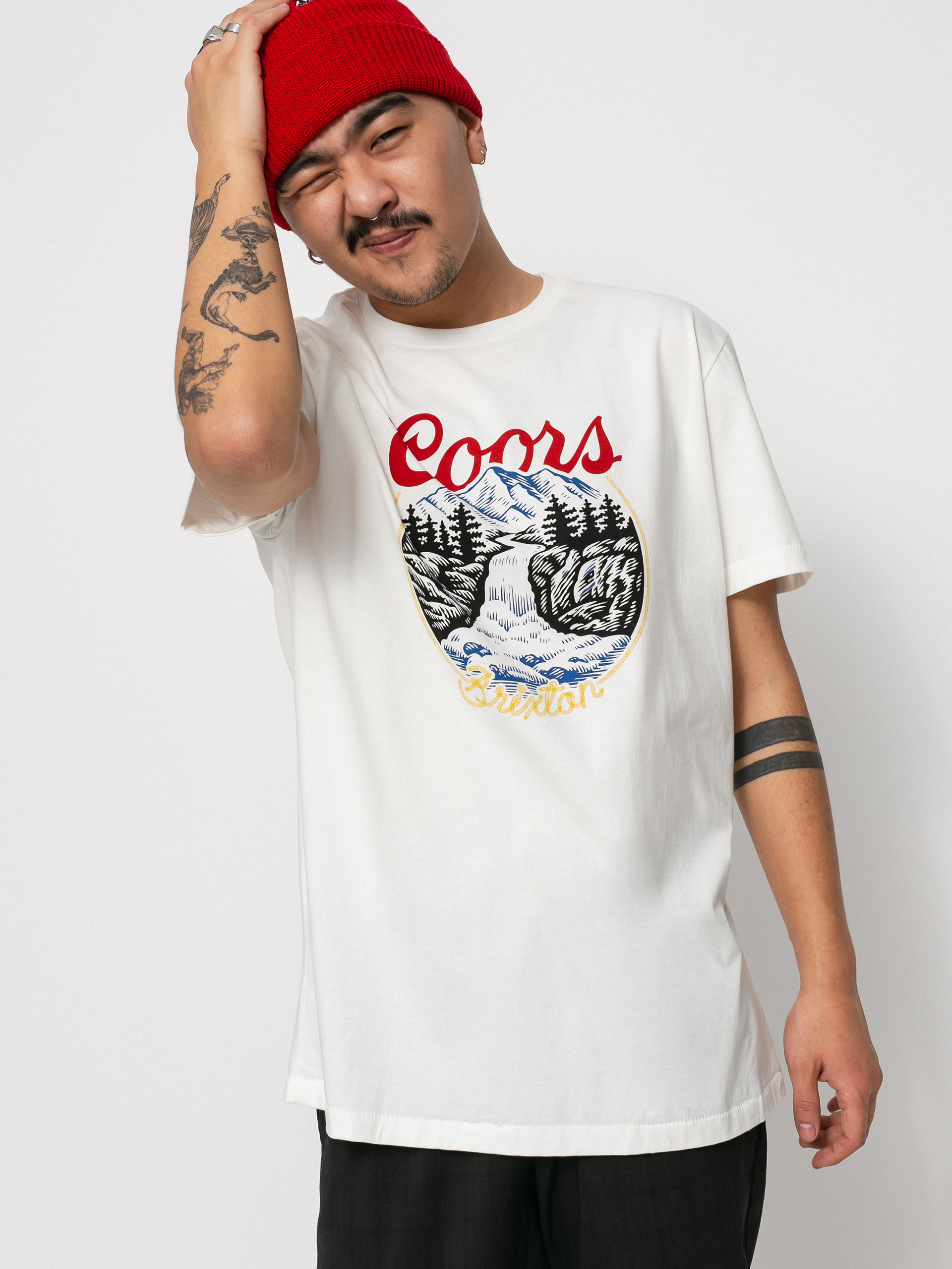 Brixton Coors Rocky Tlrt T-shirt (off white)