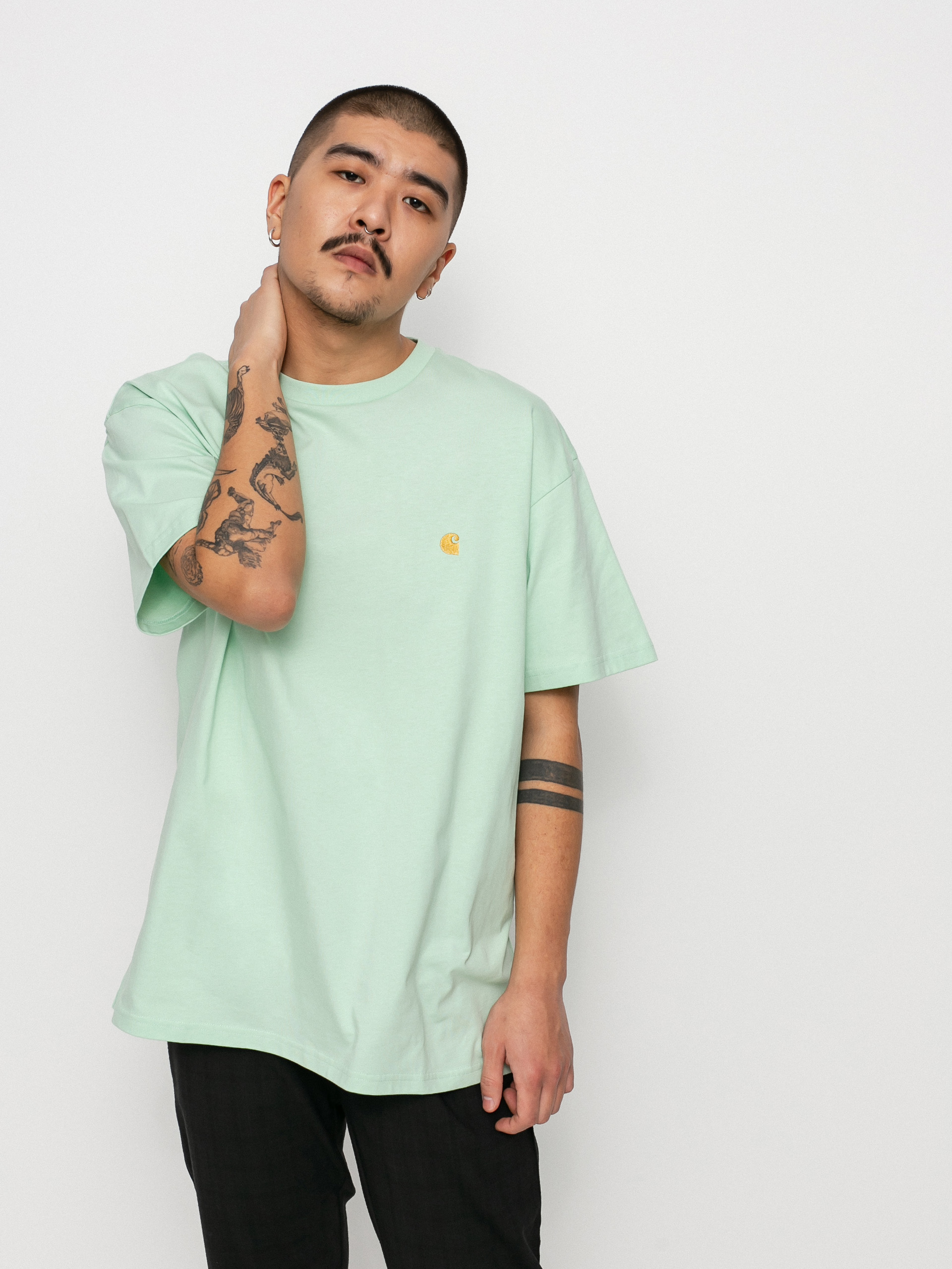 Carhartt WIP Chase T-Shirt (pale spearmint/gold)